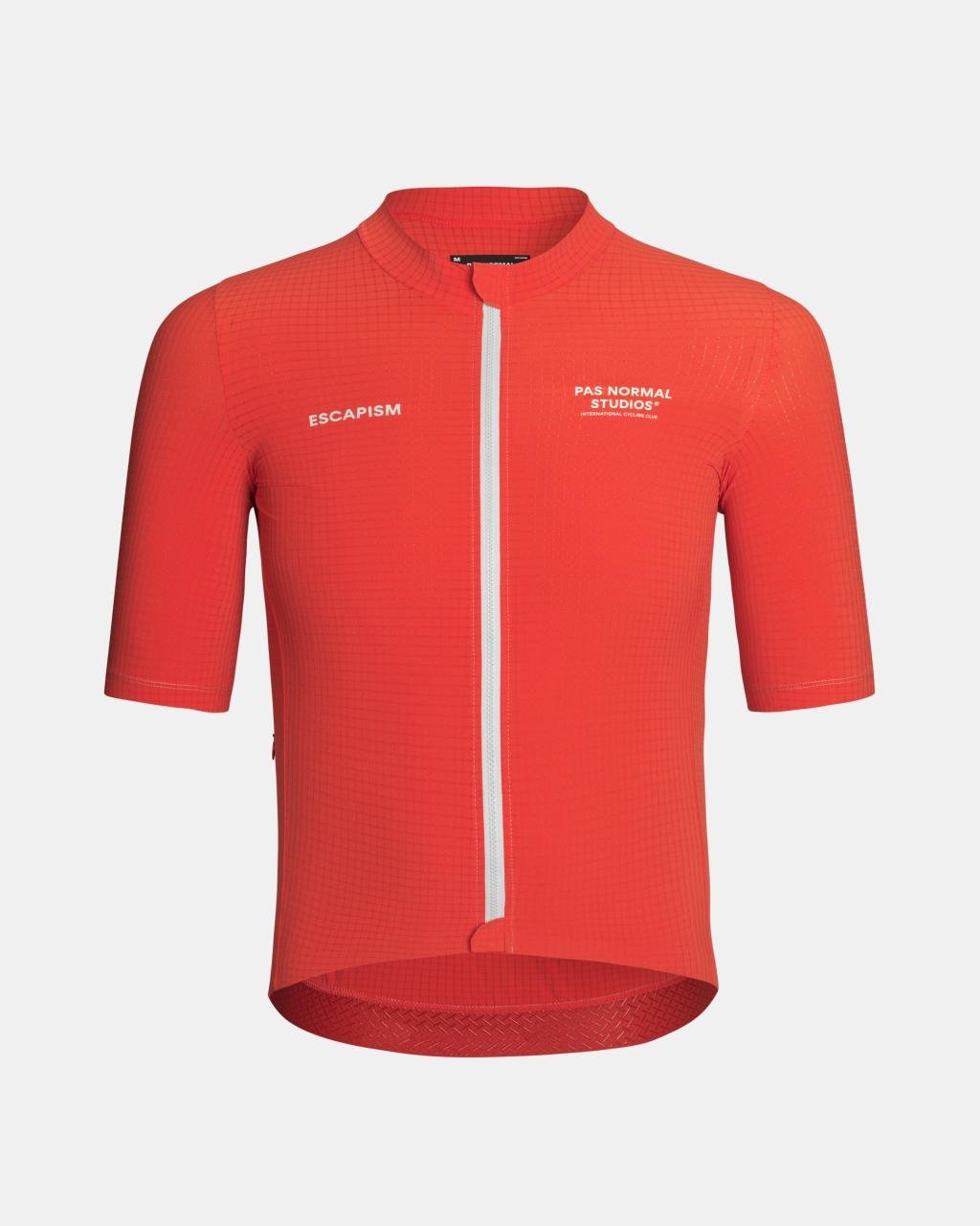 Maillot Corto Pas Normal Studios Escapism Light en Classic Red, producto plano sobre fondo #Color_Classic Red