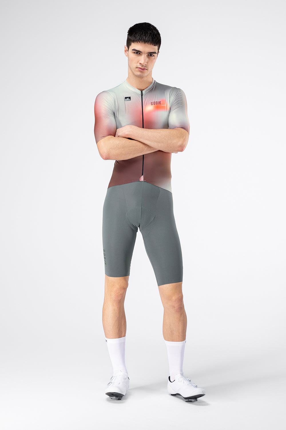 Maillot Gobik Attitude 2.0 en Flank, vista frontal sobre modelo #Color_Flank