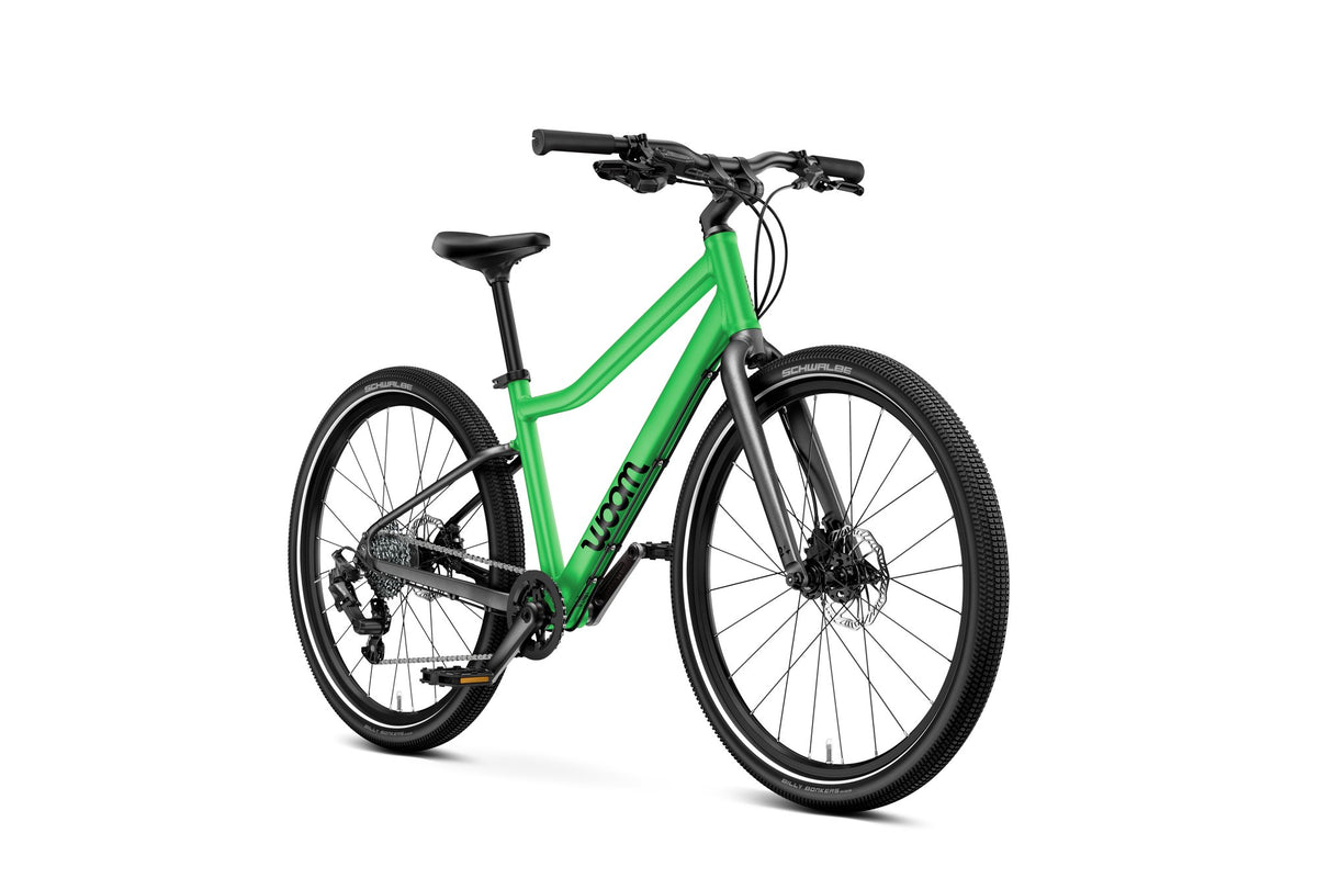 Bicicleta infantil woom EXPLORE 5 en Verde jungla, perspectiva #Color_Verde jungla
