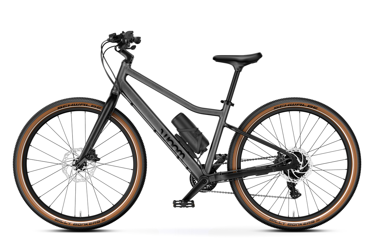 Bicicleta Eléctrica Infantil woom EXPLORE e 5 en Gris grafito, detalle 3 #Color_Gris grafito