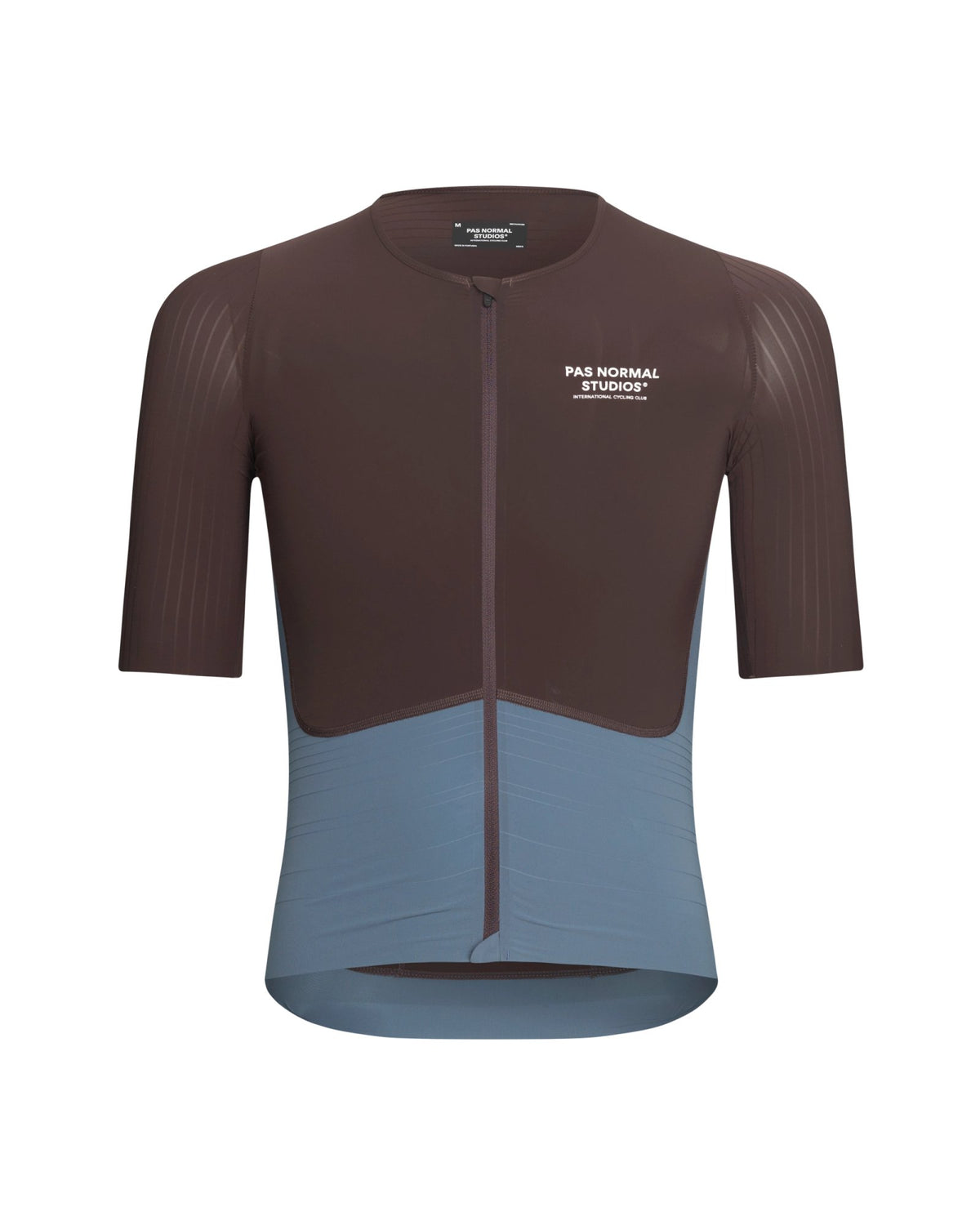 Maillot Pas Normal Studios Mechanism Pro en Dark Red / Matt Blue, vista frontal #Color_Dark Red / Matt Blue