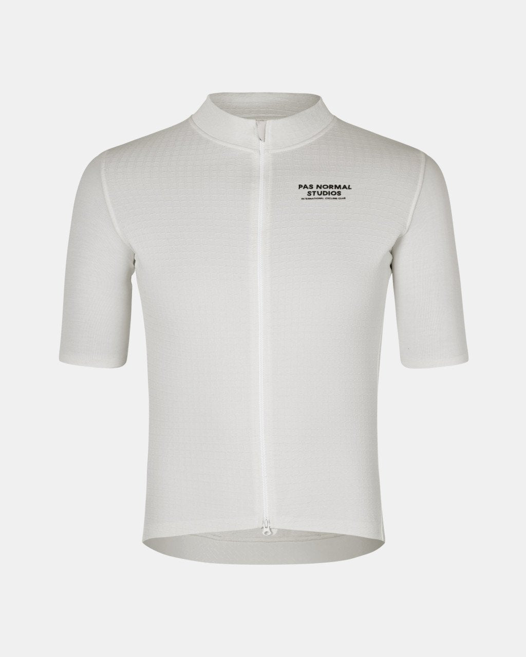 Maillot Corto Pas Normal Studios Escapism Wool en Off White, producto plano sobre fondo #Color_Off White