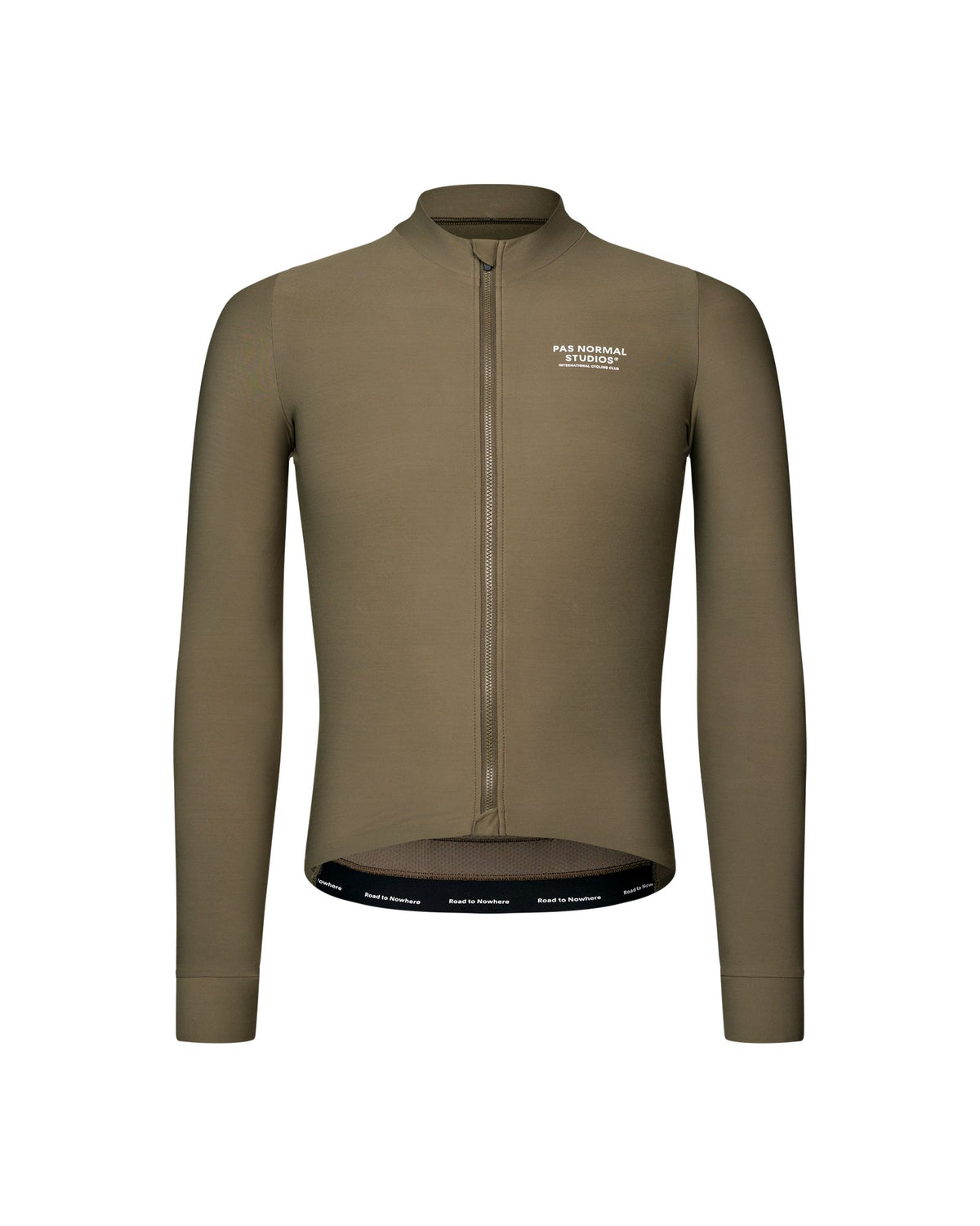 Maillot Largo Pas Normal Studios Mechanism en Mud, vista frontal #Color_Mud