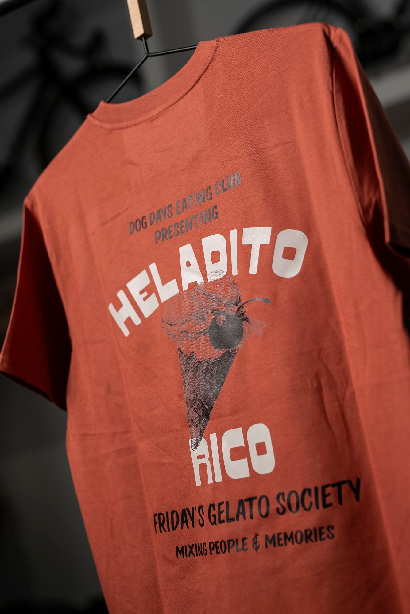 Camiseta Dog Days Heladito Unisex Heritage Brown
