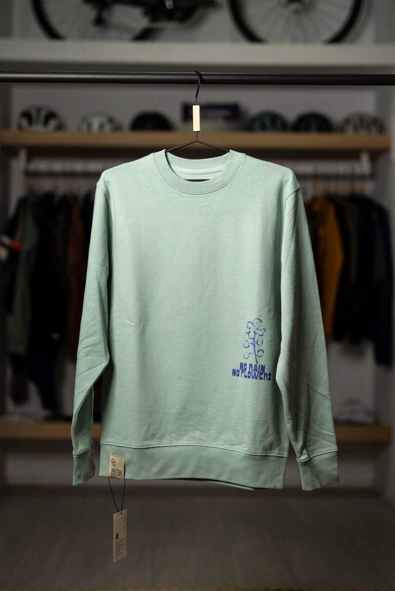 Sudadera Dog Days No Rain No Flowers Aloe