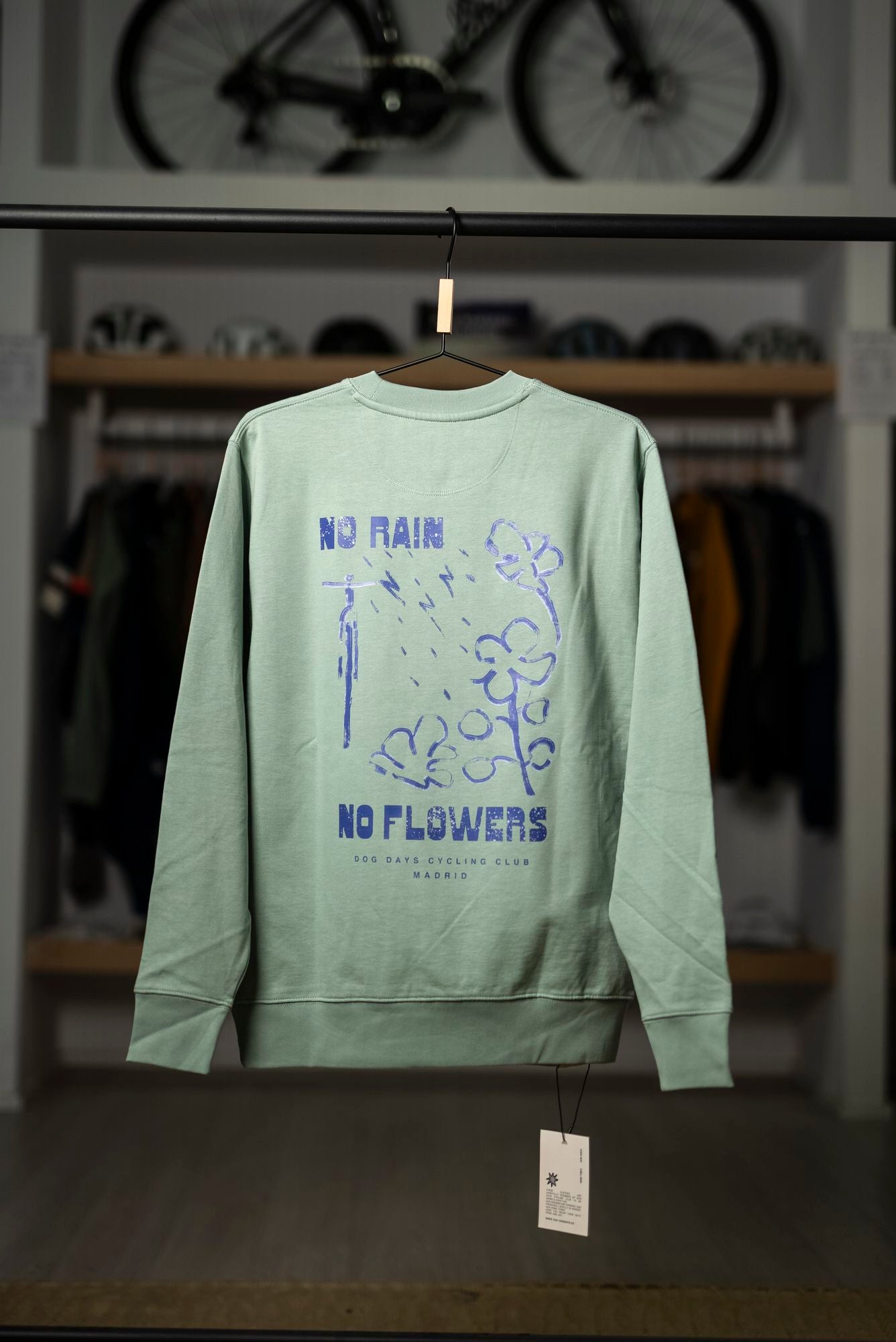 Sudadera Dog Days No Rain No Flowers Aloe