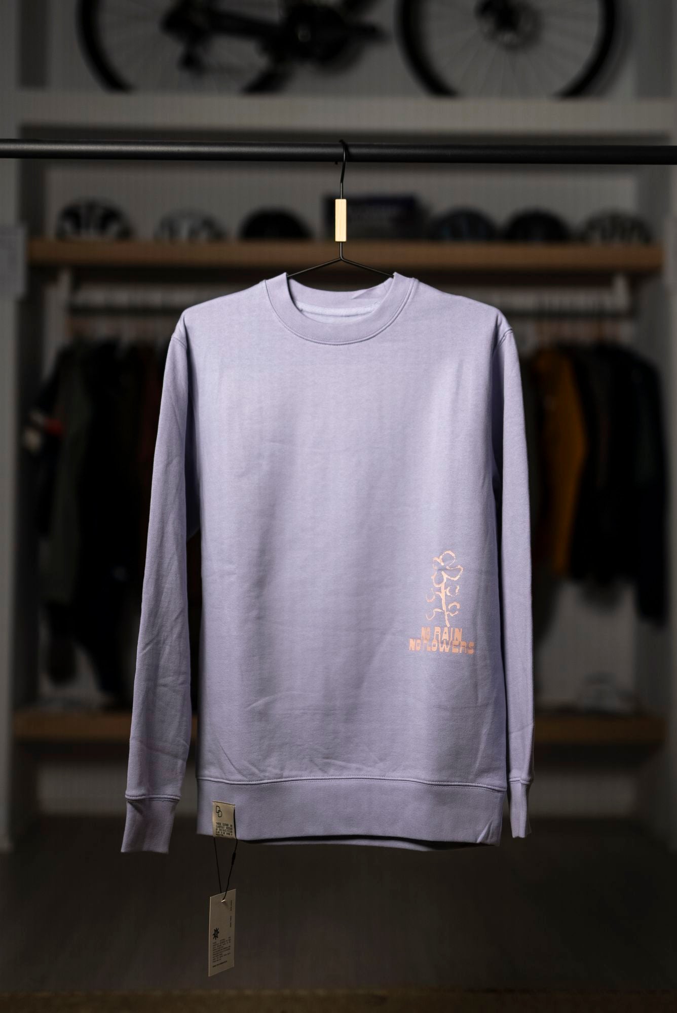 Sudadera Dog Days No Rain No Flowers Lavanda