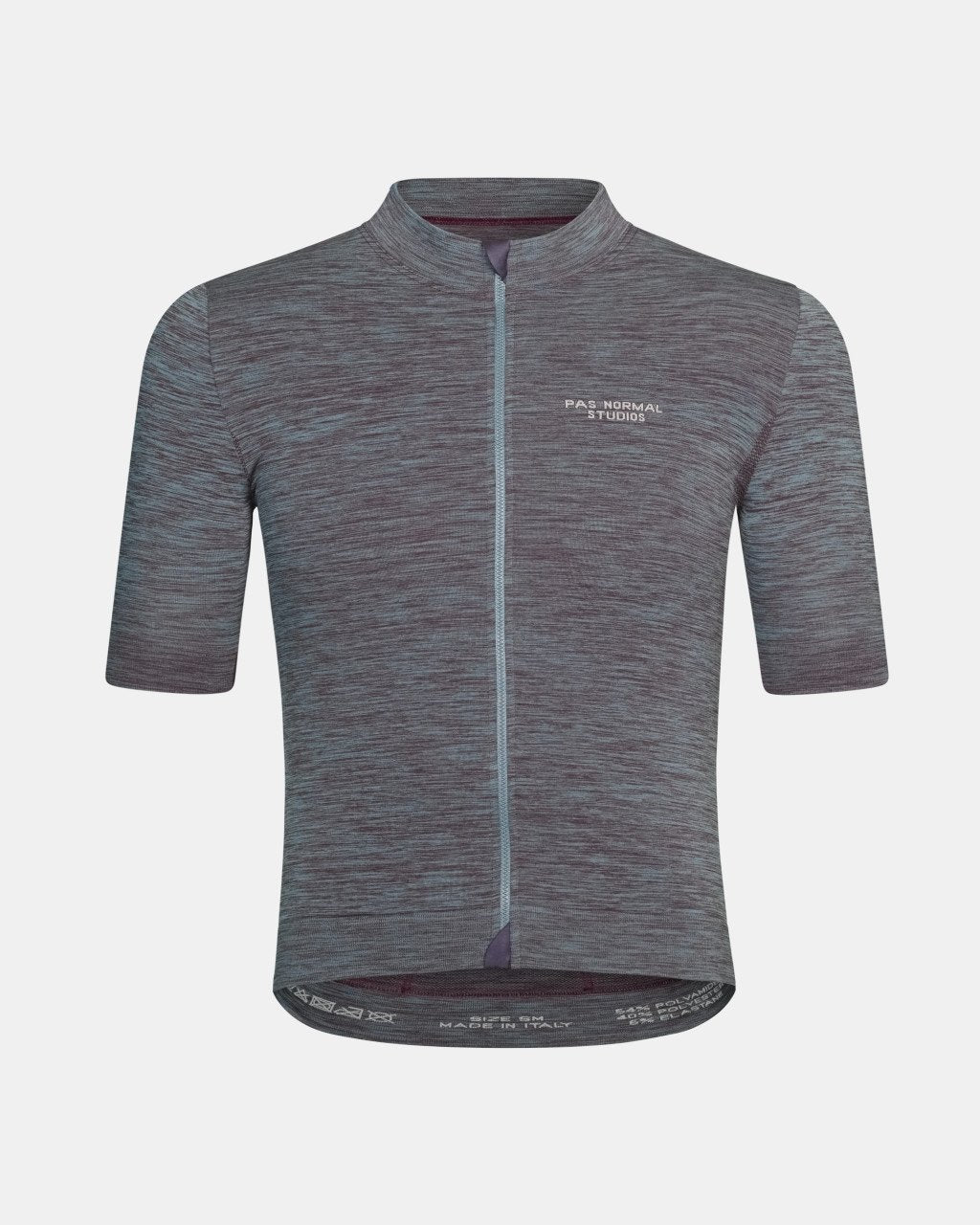 Maillot Corto Pas Normal Studios Escapism Knit en Dusty Blue, producto plano sobre fondo #Color_Dusty Blue