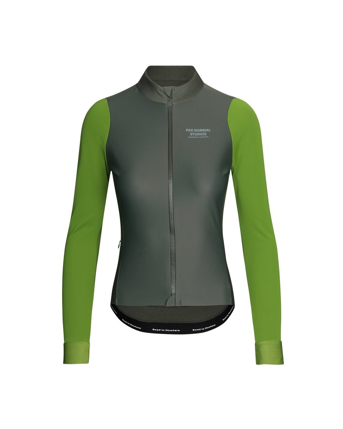 Maillot Mujer Pas Normal Studios Mechanism Thermal en Ivy Green, vista frontal #Color_Ivy Green