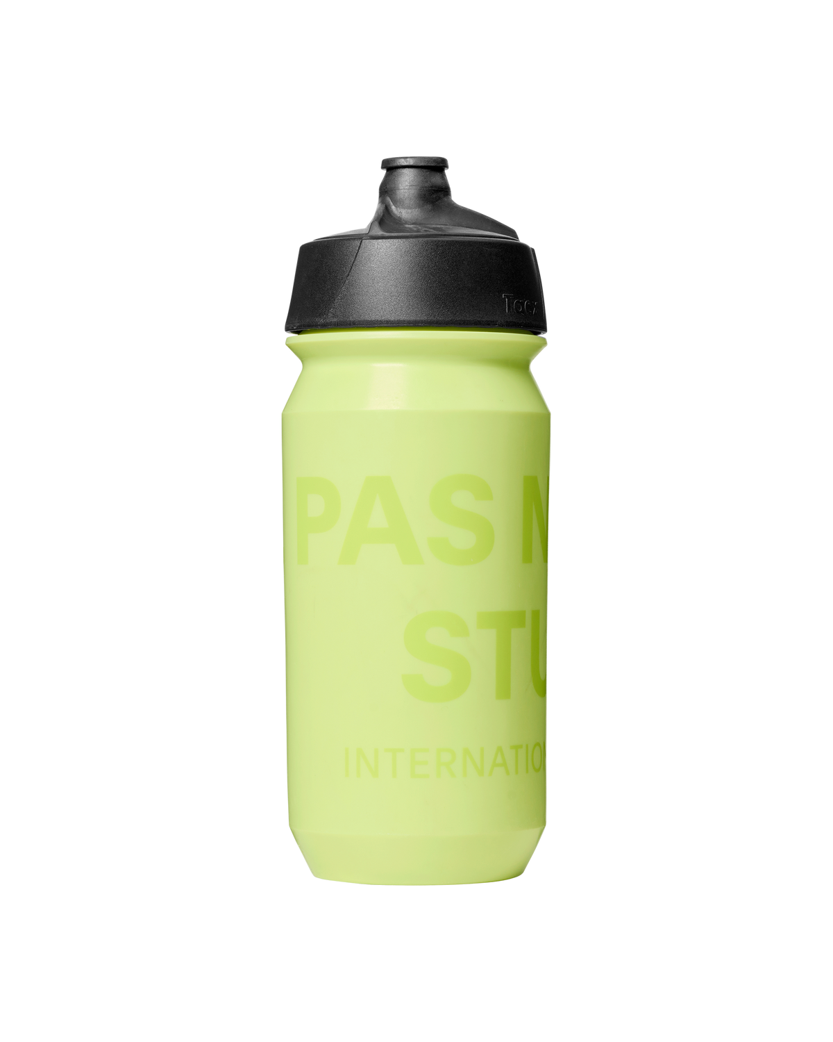 Yellow Essential Logo bottle with black cap and embossed PAS branding #Color_Wasabi Green