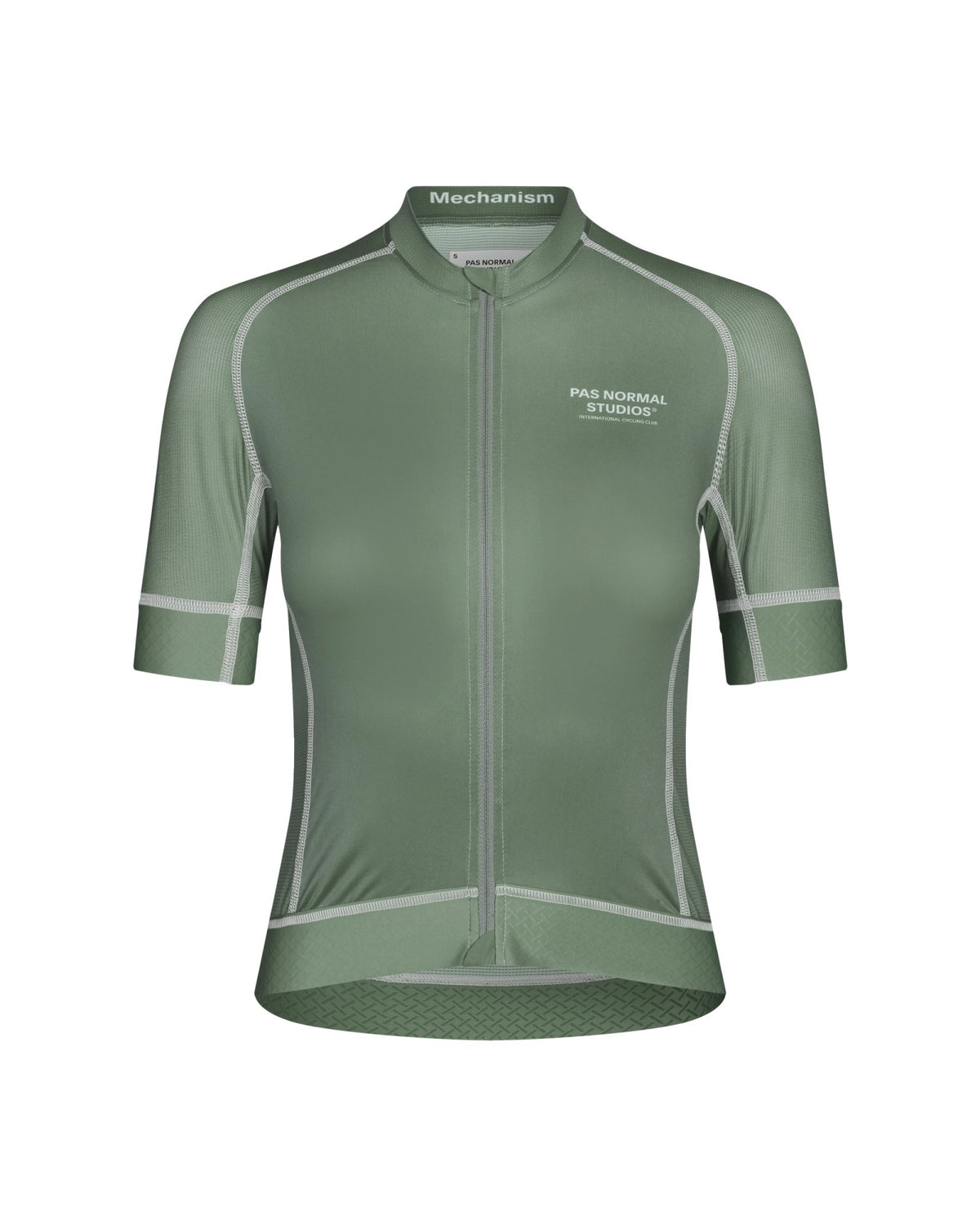 Maillot Corto Mujer Pas Normal Studios Mechanism en Khaki Green, bodegón frontal #Color_Khaki Green