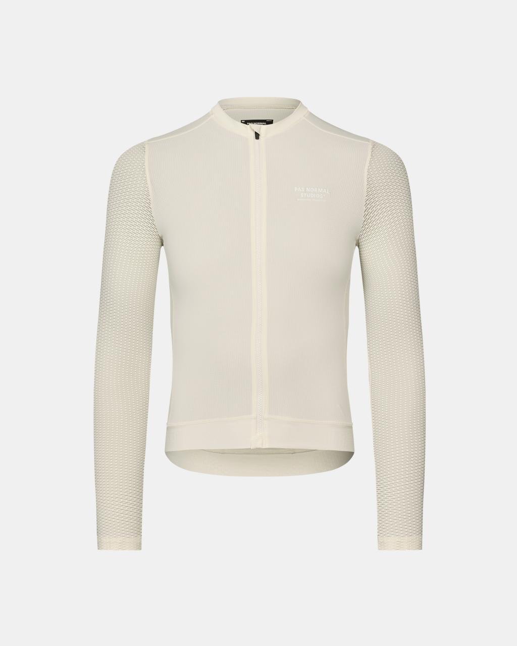 Maillot Largo Pas Normal Studios Essential Light en Off White, producto plano sobre fondo #Color_Off White
