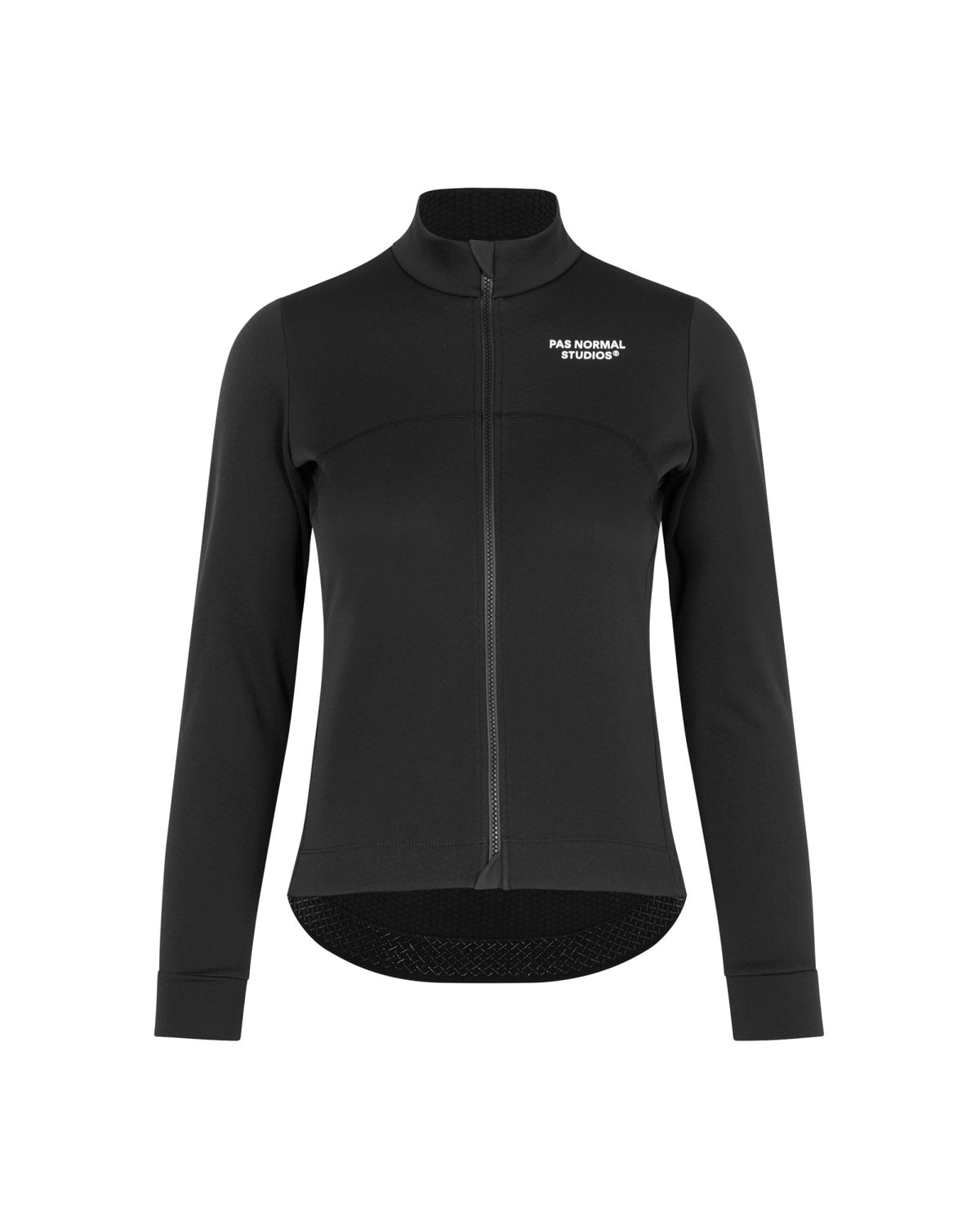 Maillot largo mujer Pas Normal Studios Essential Thermal en Black, bodegón frontal #Color_Black
