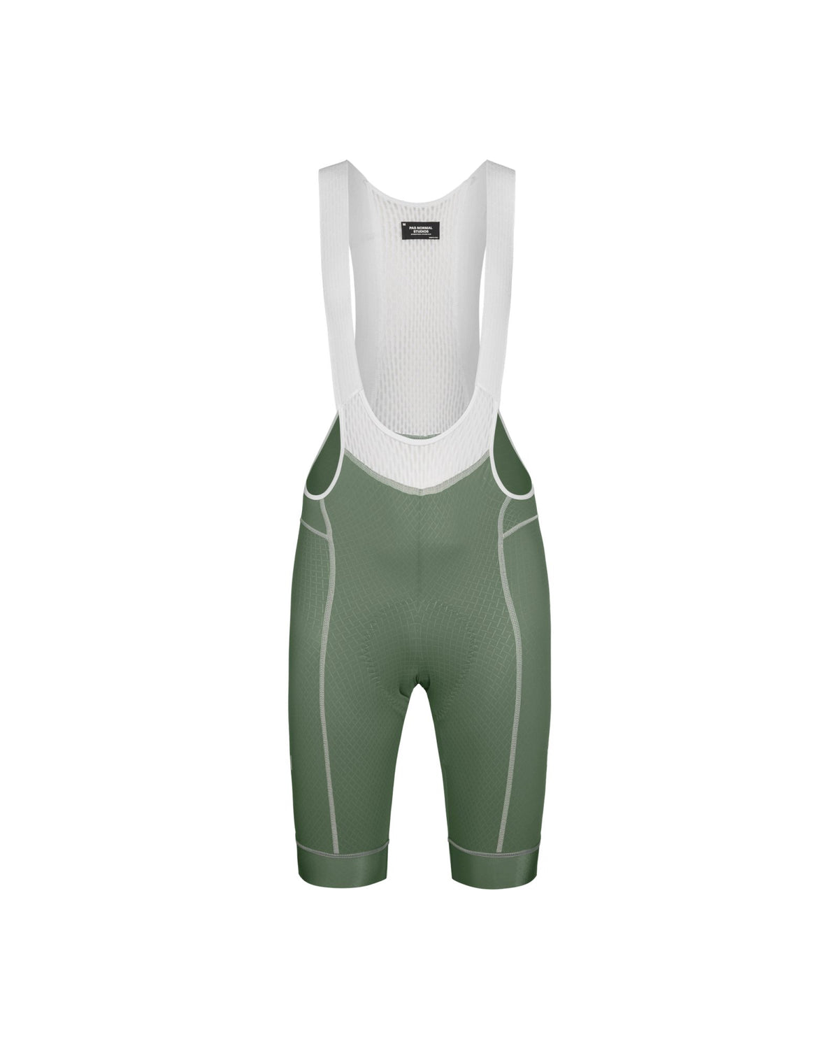 Culotte corto Pas Normal Studios Mechanism en Khaki Green, vista frontal de estudio #Color_Khaki Green
