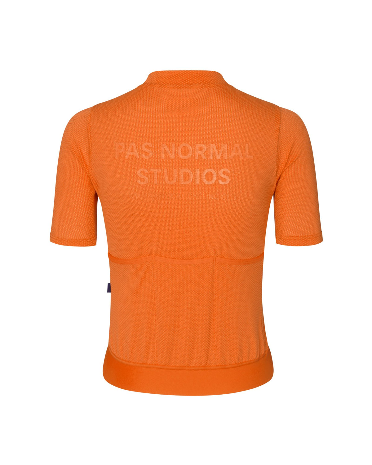 Maillot Pas Normal Studios Solitude Mesh en Bright Orange, vista trasera de estudio #Color_Bright Orange
