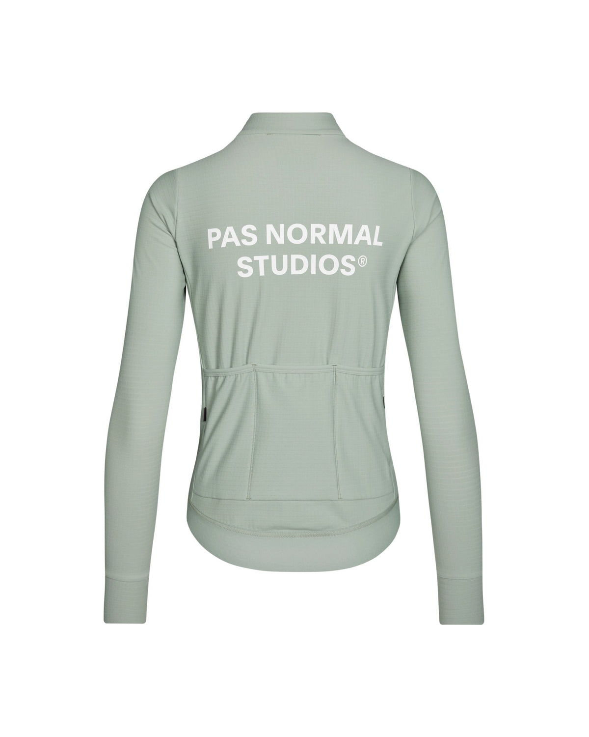 Maillot largo mujer Pas Normal Studios Essential en Celeste, bodegón trasero #Color_Celeste