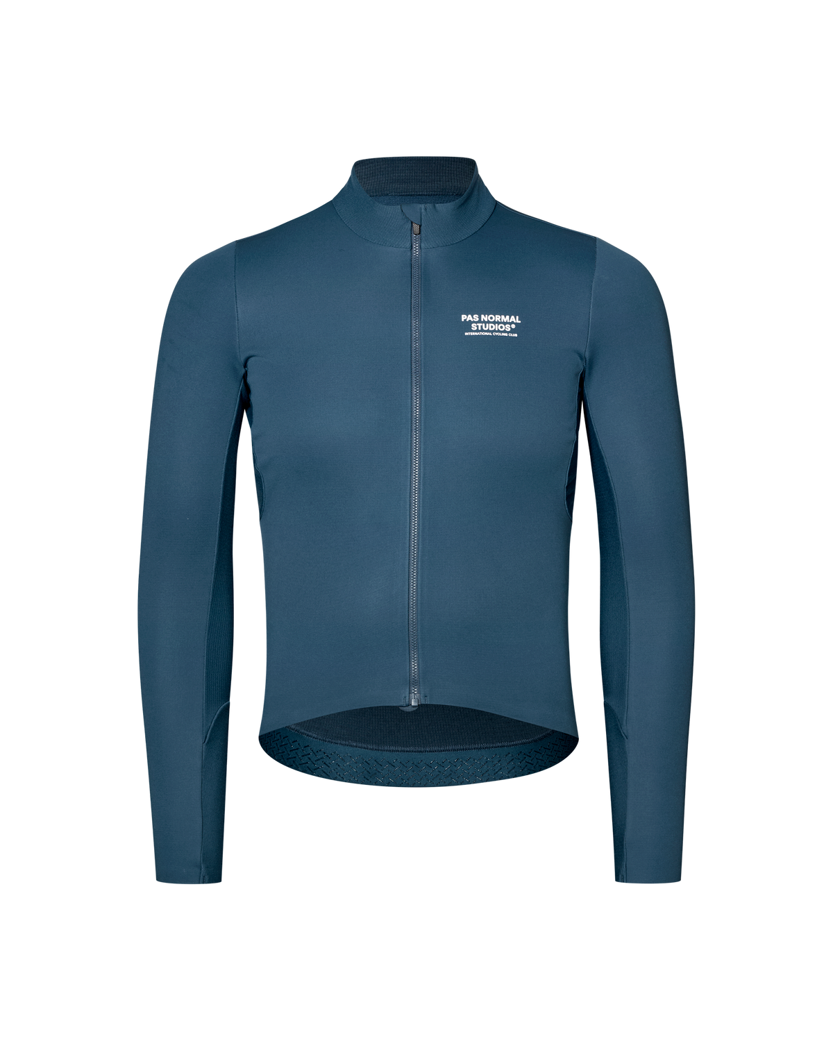 Maillot Largo Pas Normal Studios Mechanism Thermal en Denim Blue, vista frontal #Color_Denim Blue