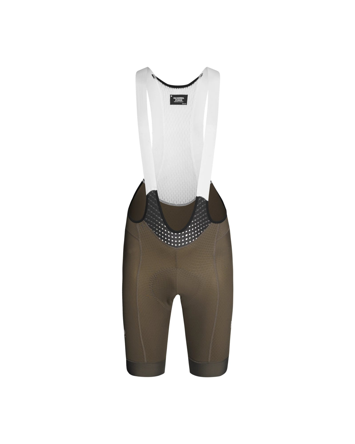 Culotte corto Pas Normal Studios Oakley Mechanism en Black Olive, vista frontal de estudio #Color_Black Olive