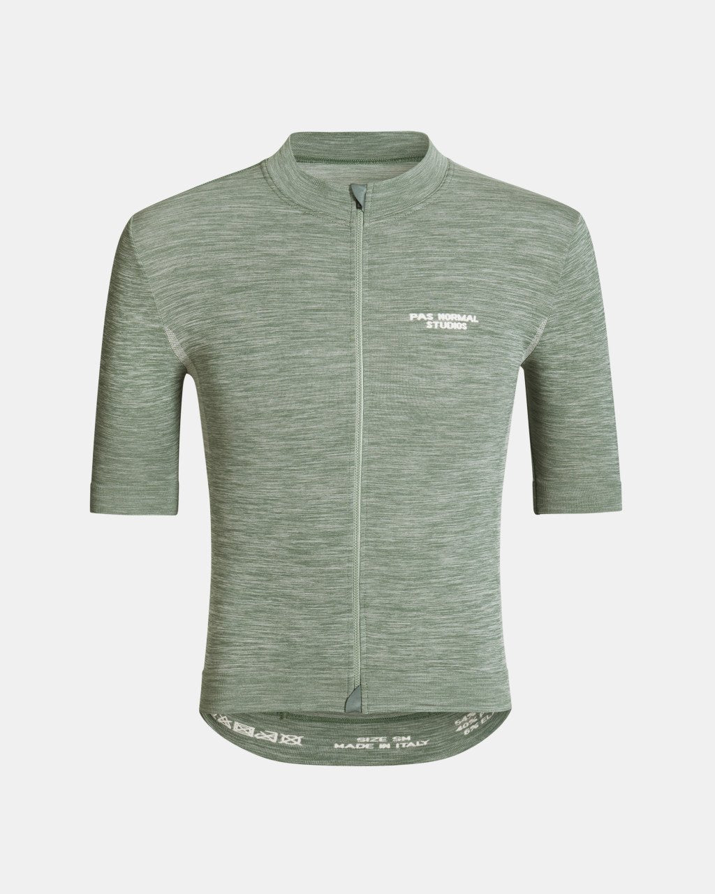 Maillot Corto Pas Normal Studios Escapism Knit en Medium Grey, producto plano sobre fondo #Color_Medium Grey