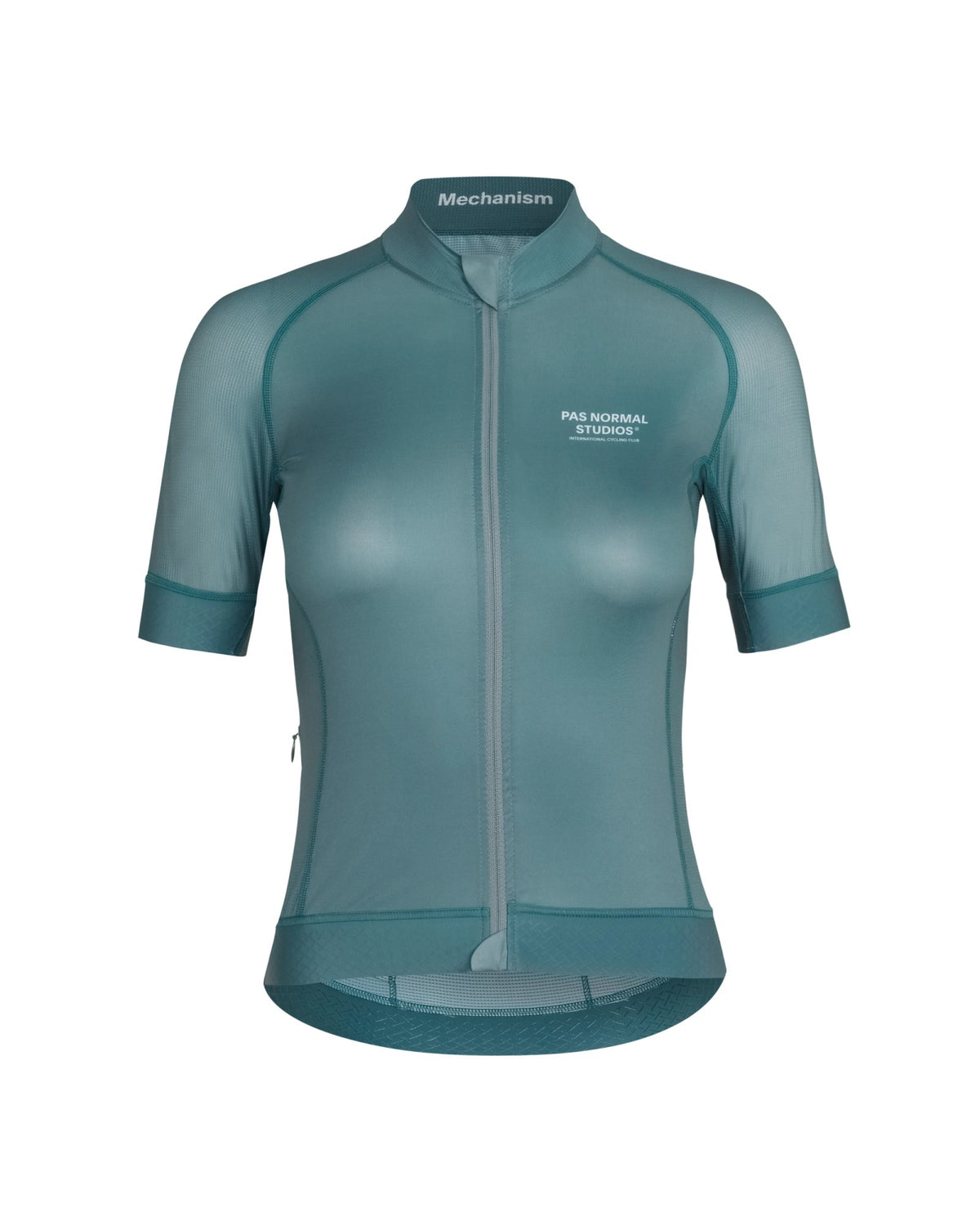 Maillot Corto Mujer Pas Normal Studios Mechanism en Dusty Teal, bodegón frontal #Color_Dusty Teal