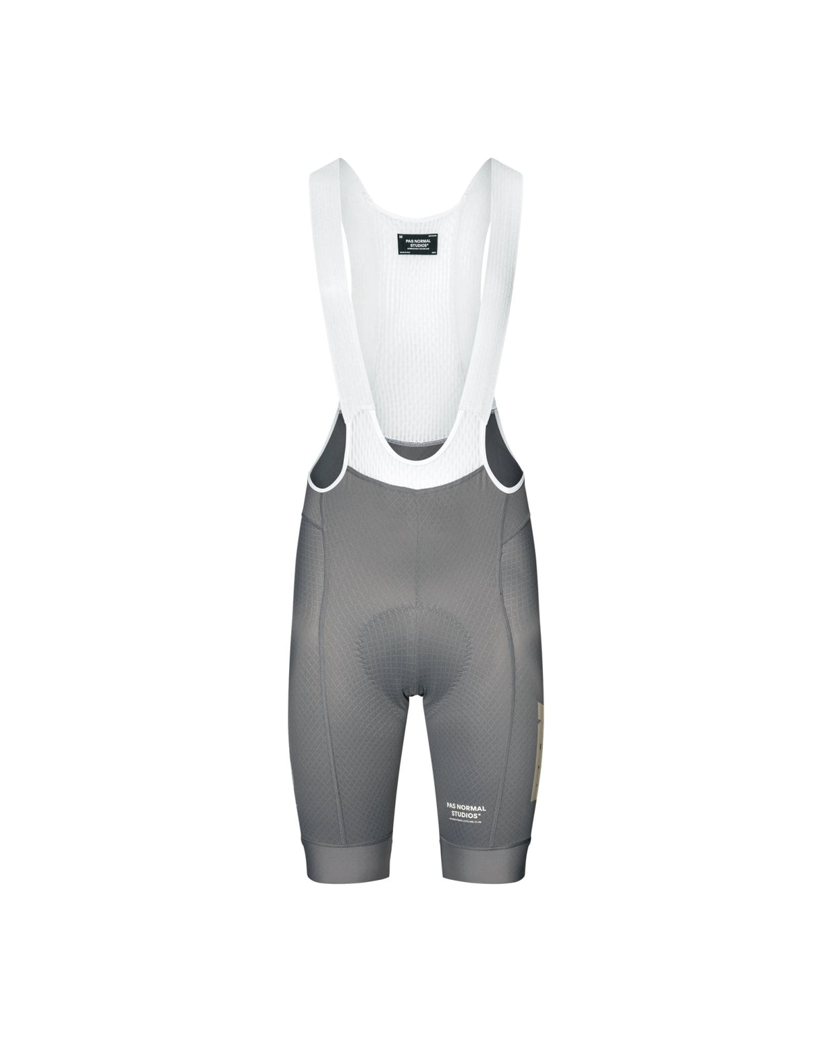 Culotte corto Pas Normal Studios Mechanism Logo en Medium Grey, vista frontal de estudio #Color_Medium Grey