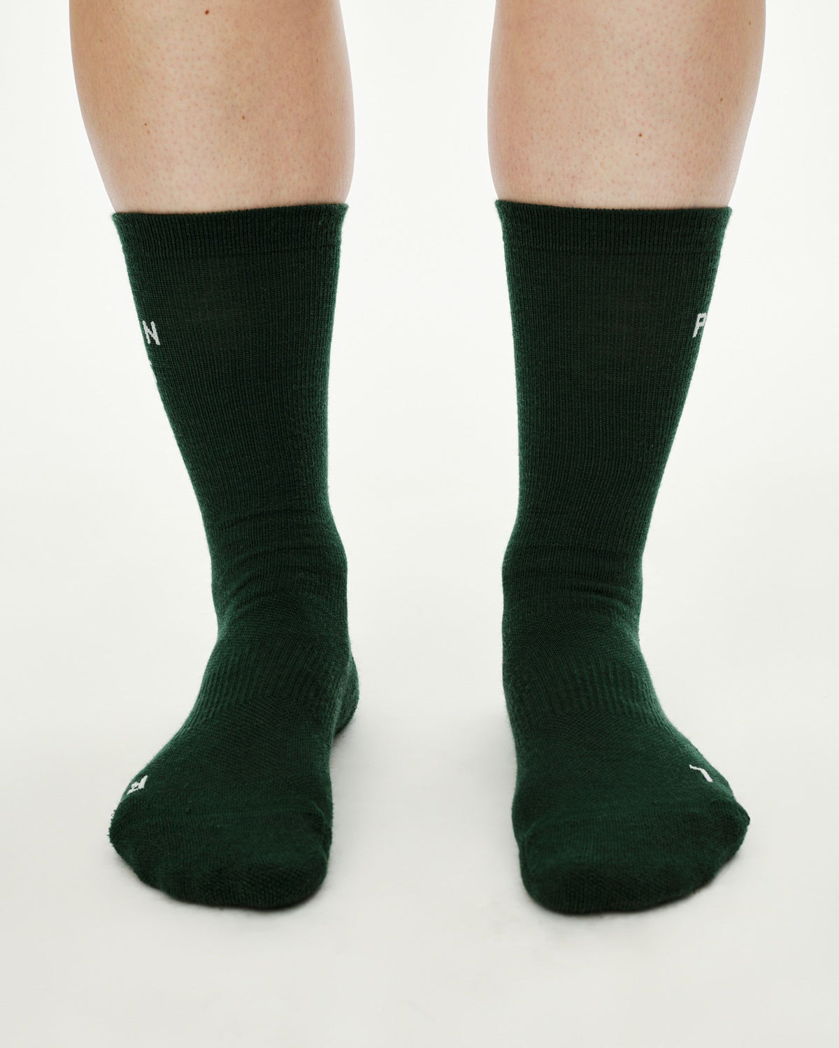 Thermal Wool Socks Petroleum ajuste en uso #Color_Petroleum