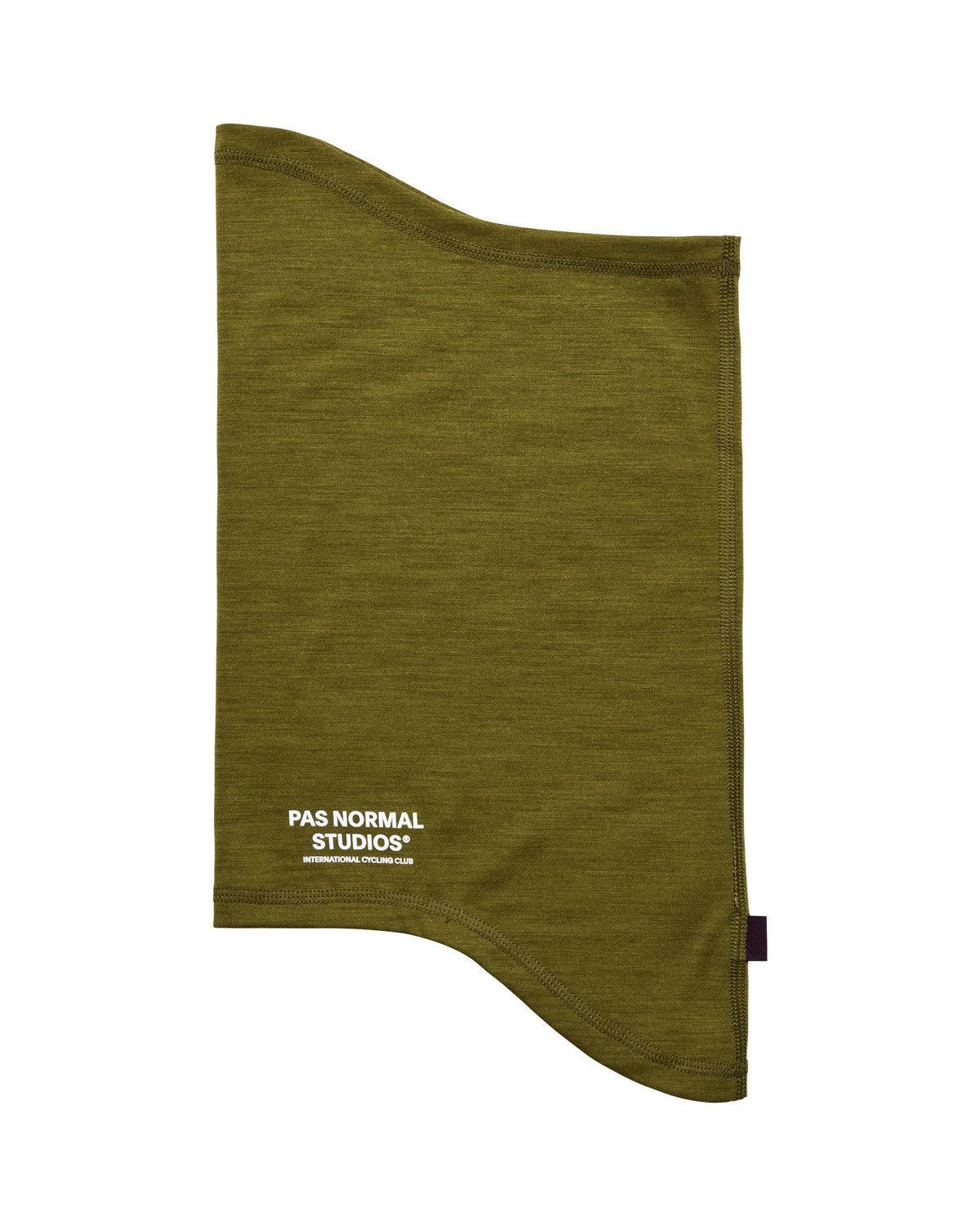 Logo Merino Necktube Khaki Green en vista plana #Color_Khaki Green
