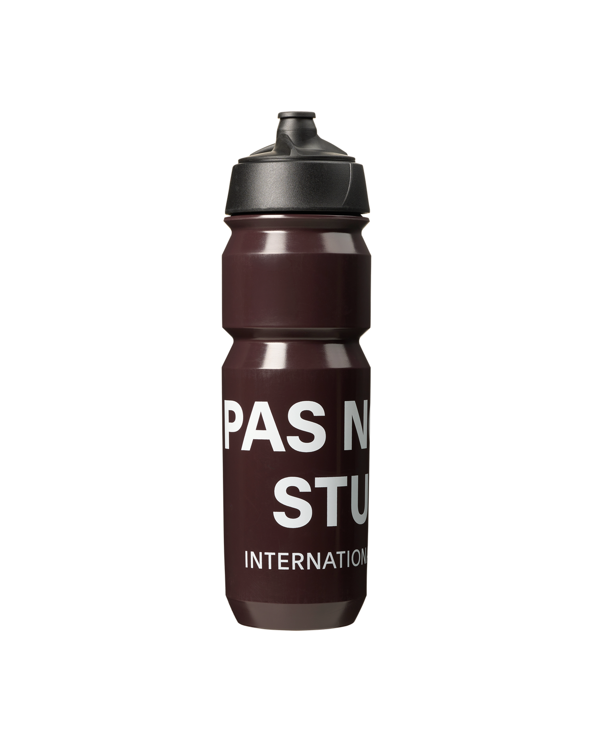 Dark Red Escapism cycling bottle with white logo and black cap #Color_Dark Red