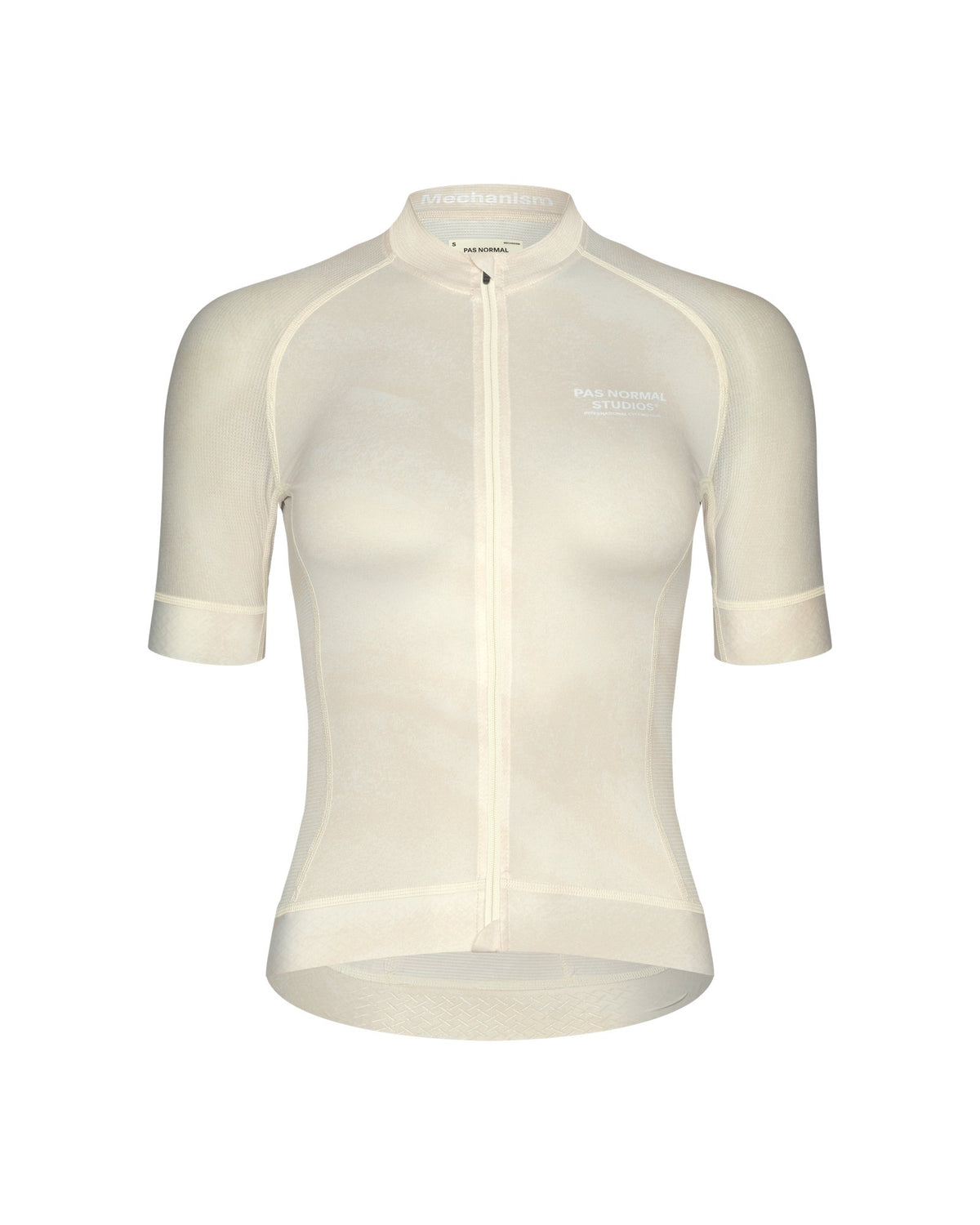Maillot Corto Mujer Pas Normal Studios Mechanism en AOP Off White, bodegón frontal #Color_AOP Off White