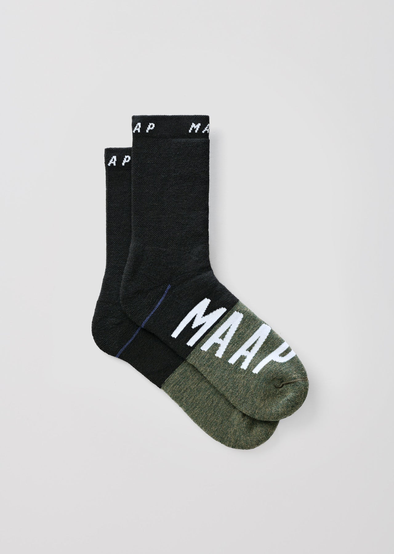 Apex Wool Sock color Black (vista 2) - MAAP