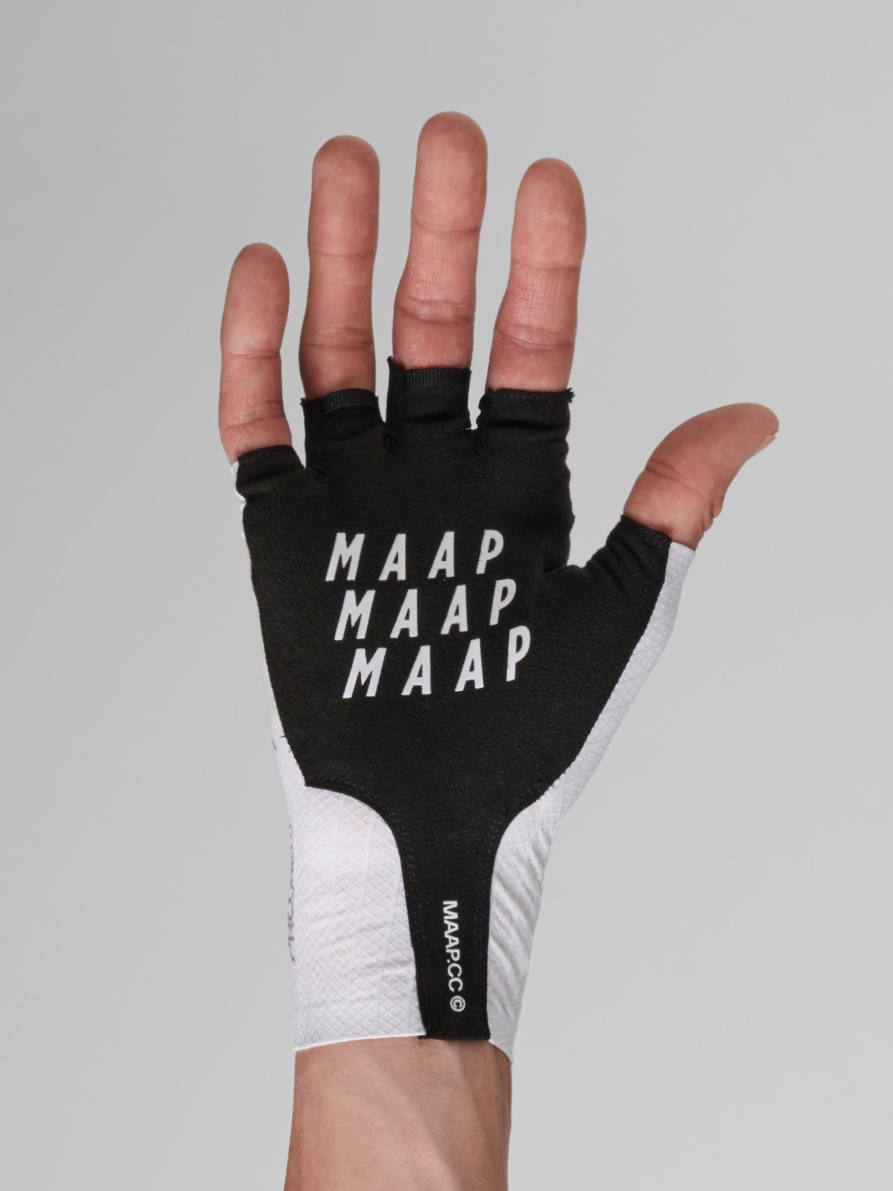 Guantes cortos MAAP Pro Aero Mitt en White, imagen principal #Color_White