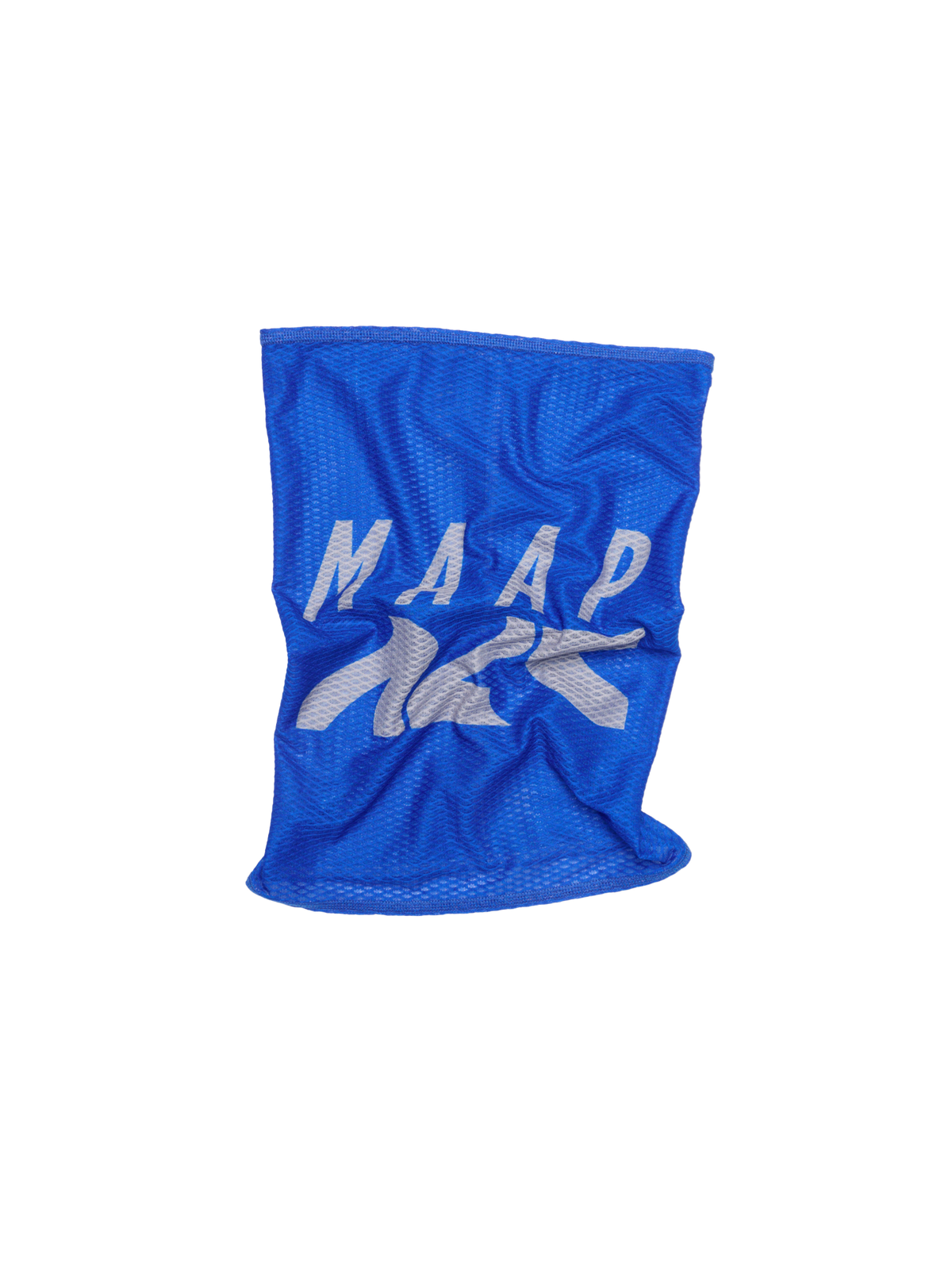 Braga de cuello MAAP Alt Road Air Mesh Neck Screen en Cobalt, producto plano sobre fondo #Color_Cobalt