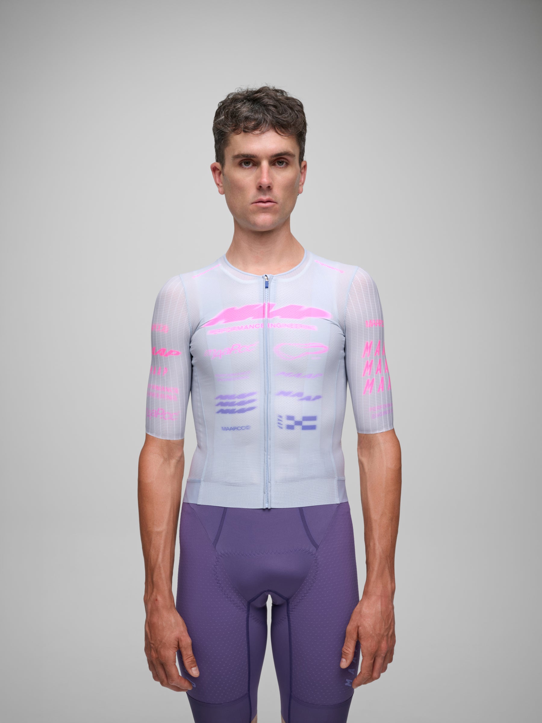 Maillot MAAP Beta Pro Aero Jersey en Xenon Purple, imagen principal #Color_Xenon Purple