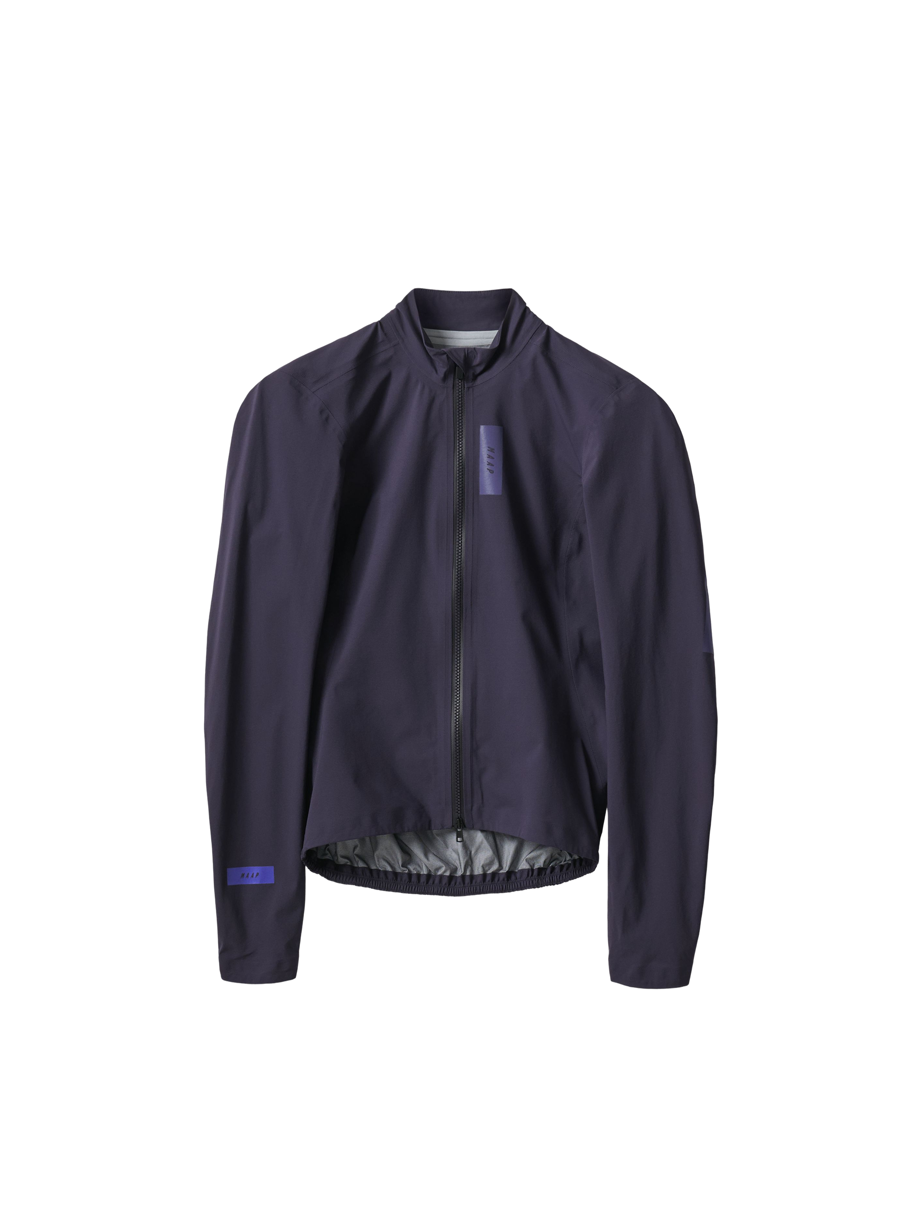 Chaqueta de mujer MAAP Pro Atmos Jacket en Deep Navy, producto plano sobre fondo #Color_Deep Navy