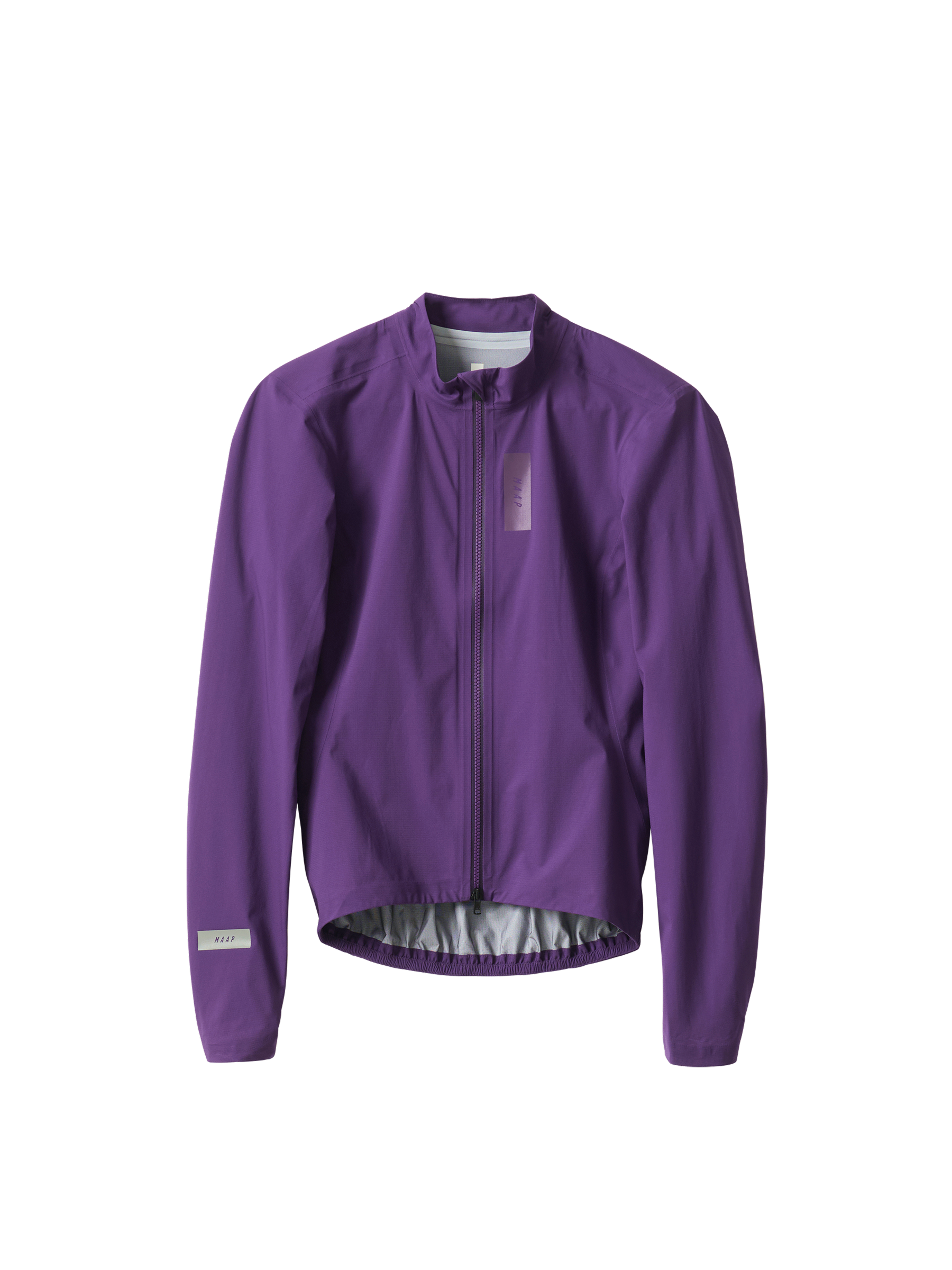 Chaqueta de mujer MAAP Pro Atmos Jacket en Phantom Purple, producto plano sobre fondo #Color_Phantom Purple