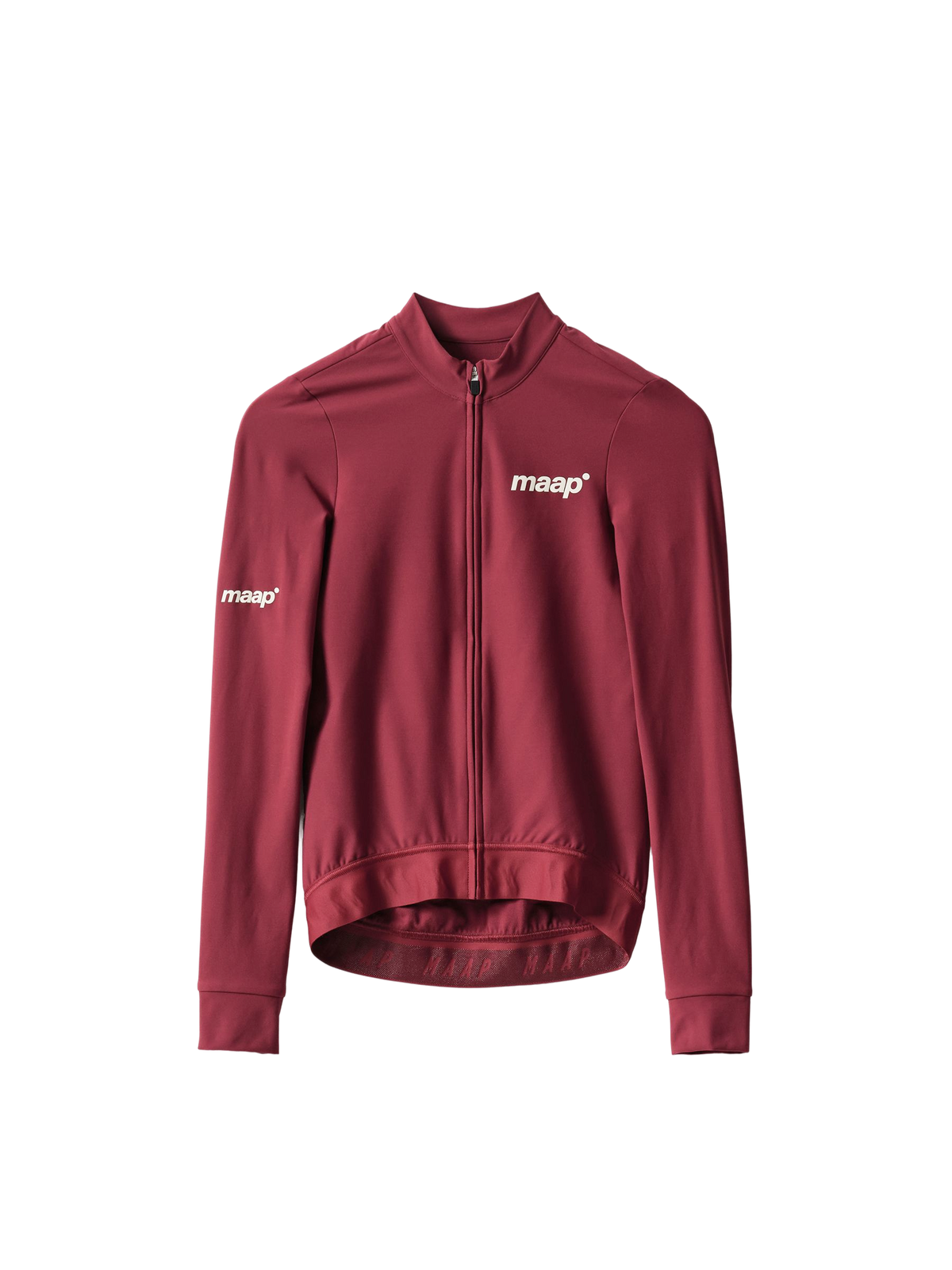 Maillot Largo Mujer Maap Training Thermal LS Jersey 2.0 en Pomegranate, producto plano #Color_Pomegranate