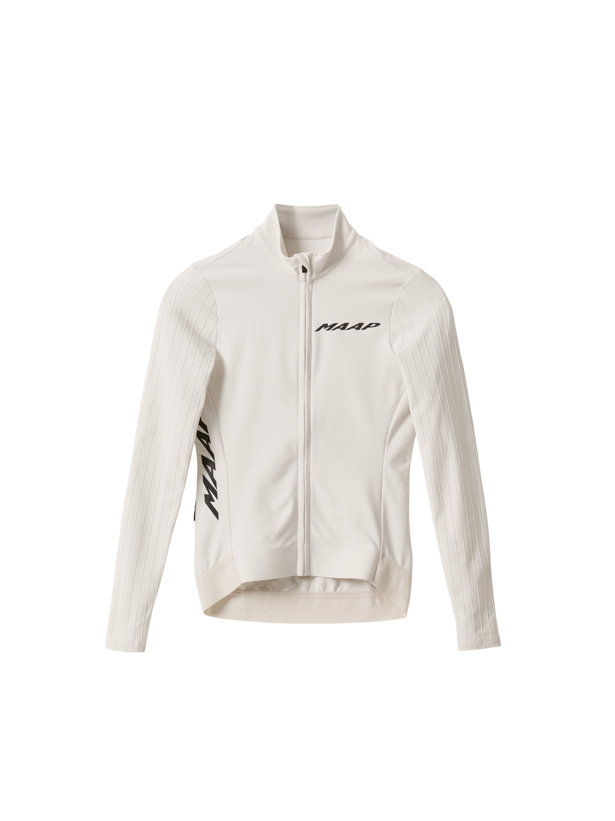 Maillot de mujer MAAP Pro Aero Thermal LS Jersey en Vapour, producto plano sobre fondo #Color_Vapour