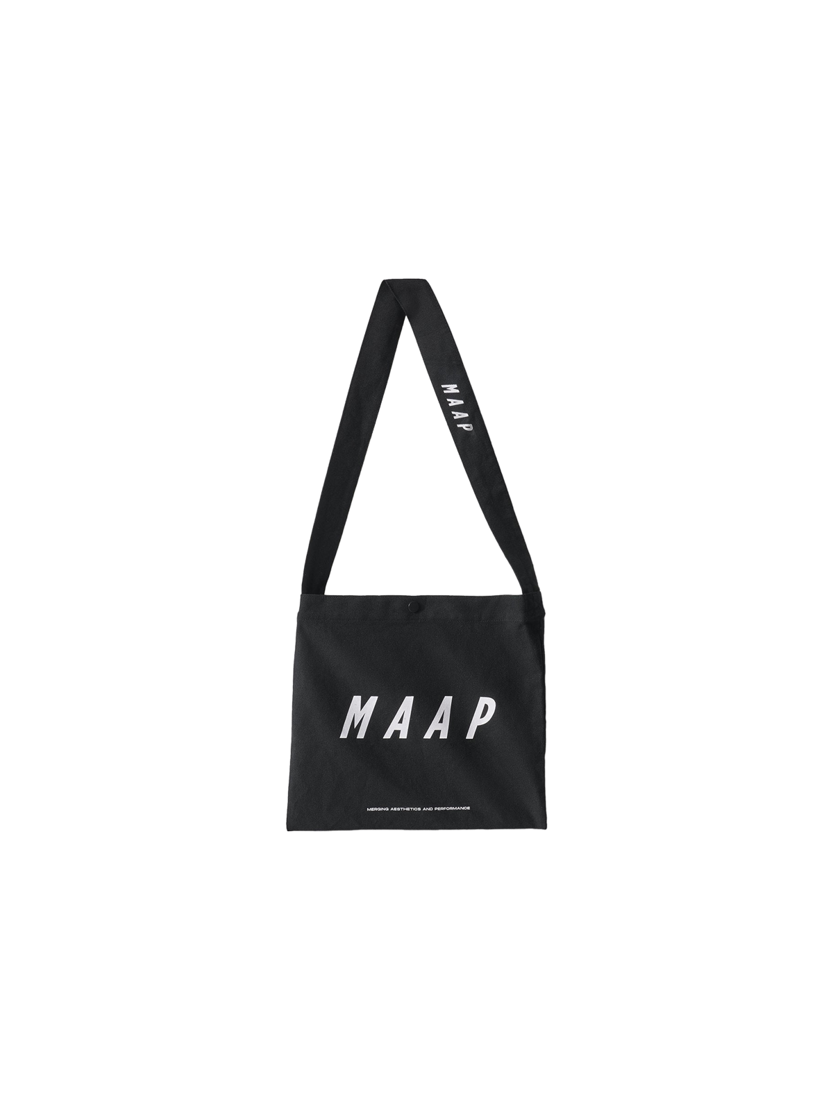 Bolsa MAAP Musette en Black, producto plano sobre fondo #Color_Black