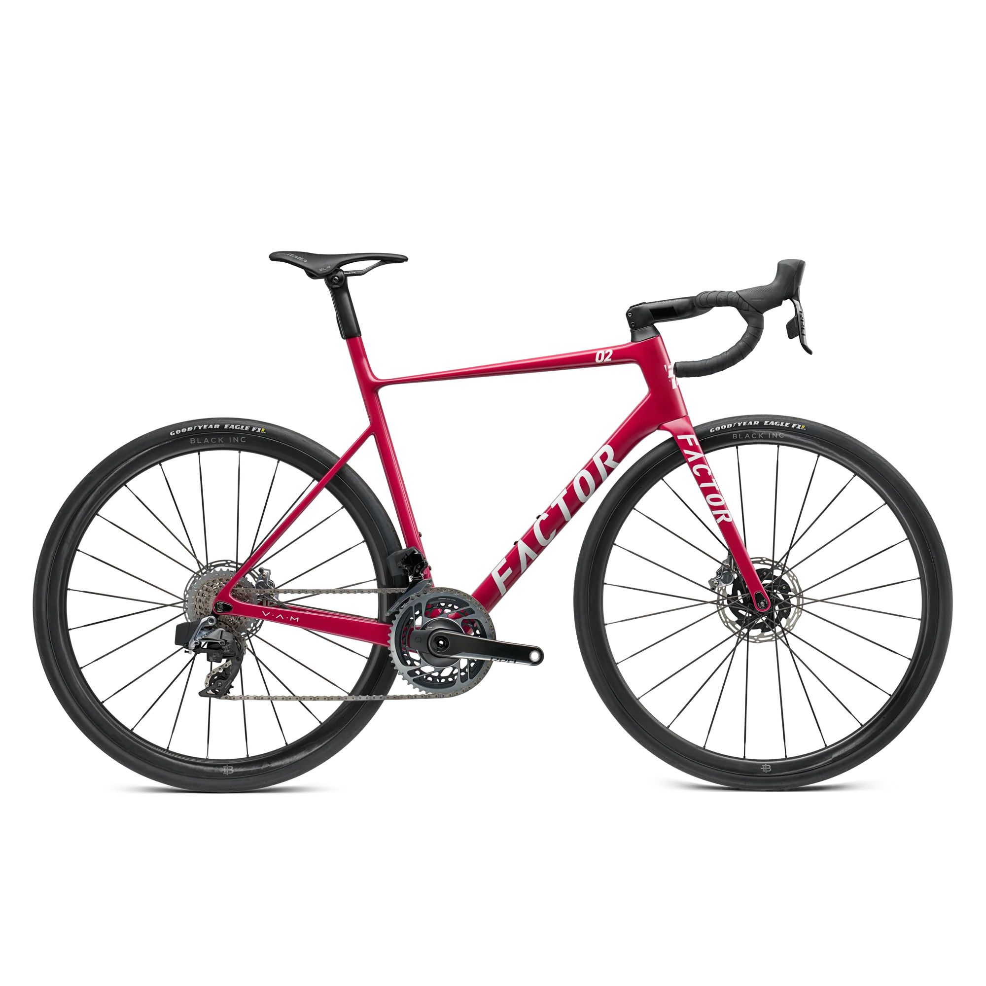 Bicicleta de carretera Factor o2 VAM SRAM Red w/ Power Meter