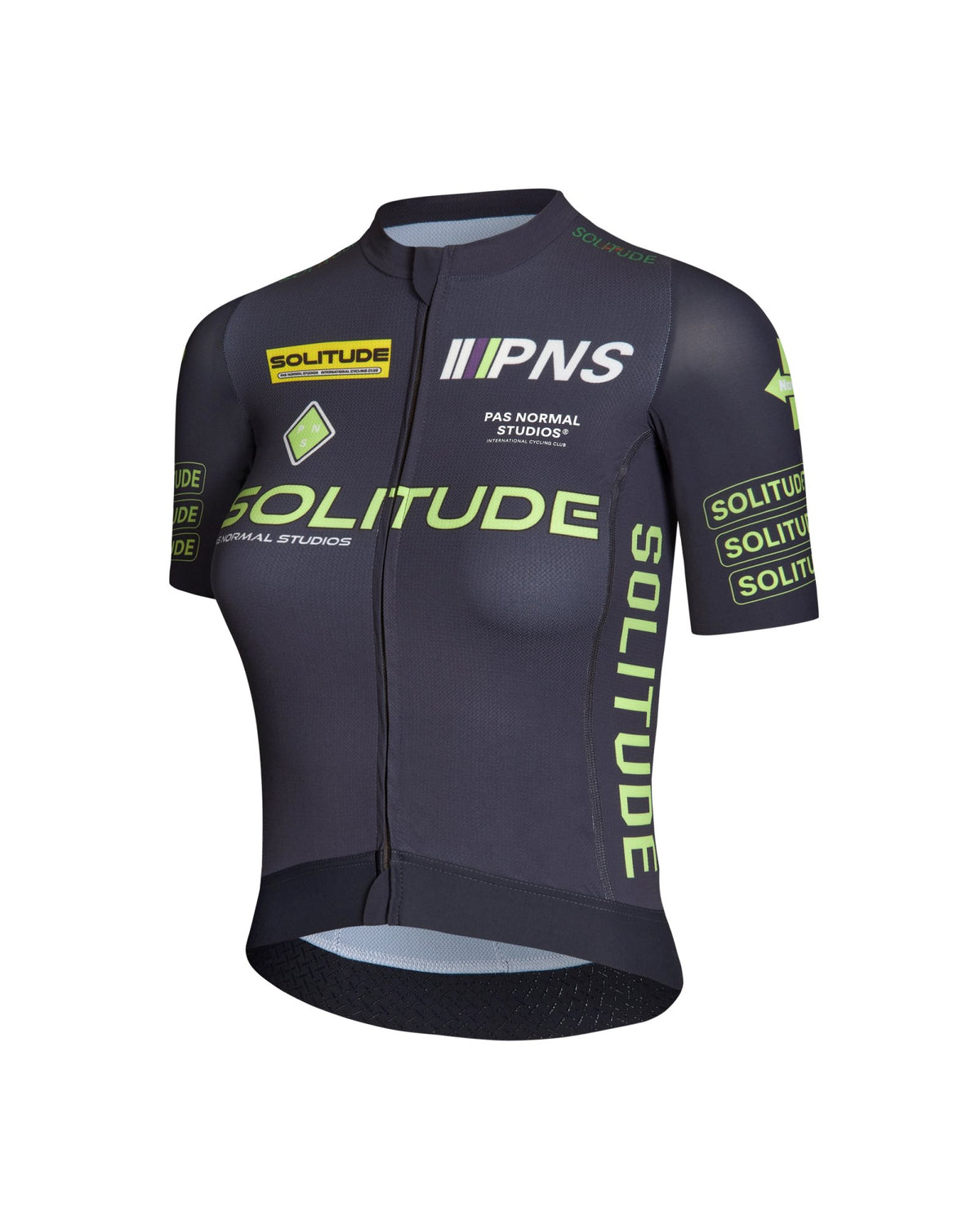 Maillot Mujer Pas Normal Studios Solitude Logo en Dark Grey, vista frontal alternativa #Color_Dark Grey