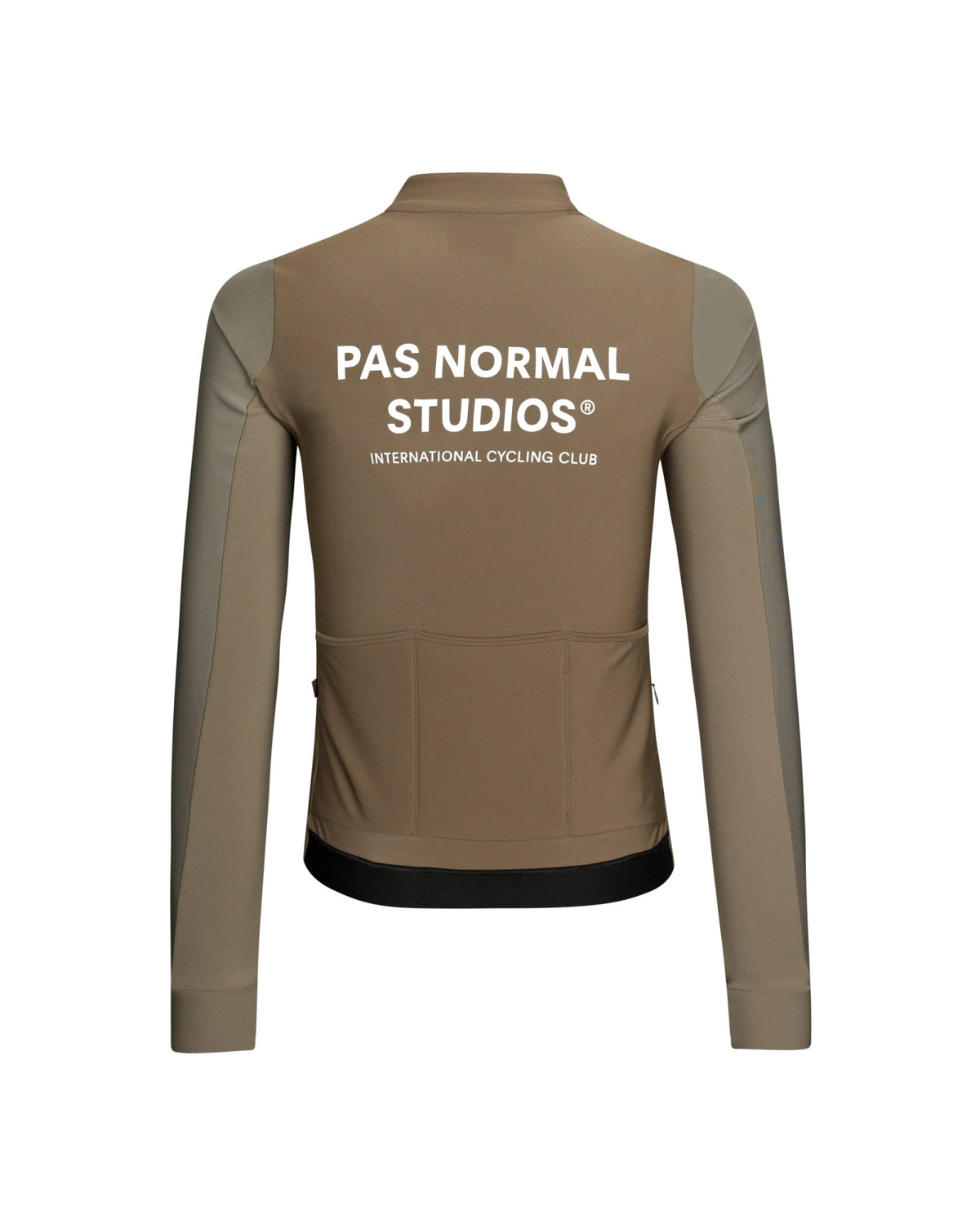 Maillot largo térmico Pas Normal Studios Mechanism Thermal en Earth / Dark Stone, vista trasera #Color_Earth / Dark Stone