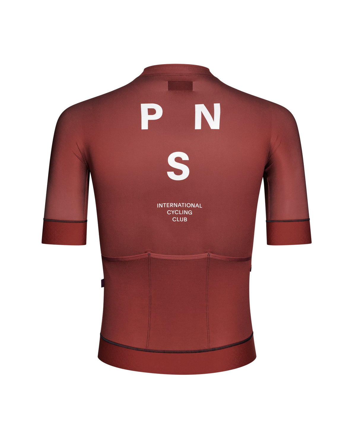 Maillot Corto Pas Normal Studios Mechanism en Maroon, producto plano por detrás #Color_Maroon