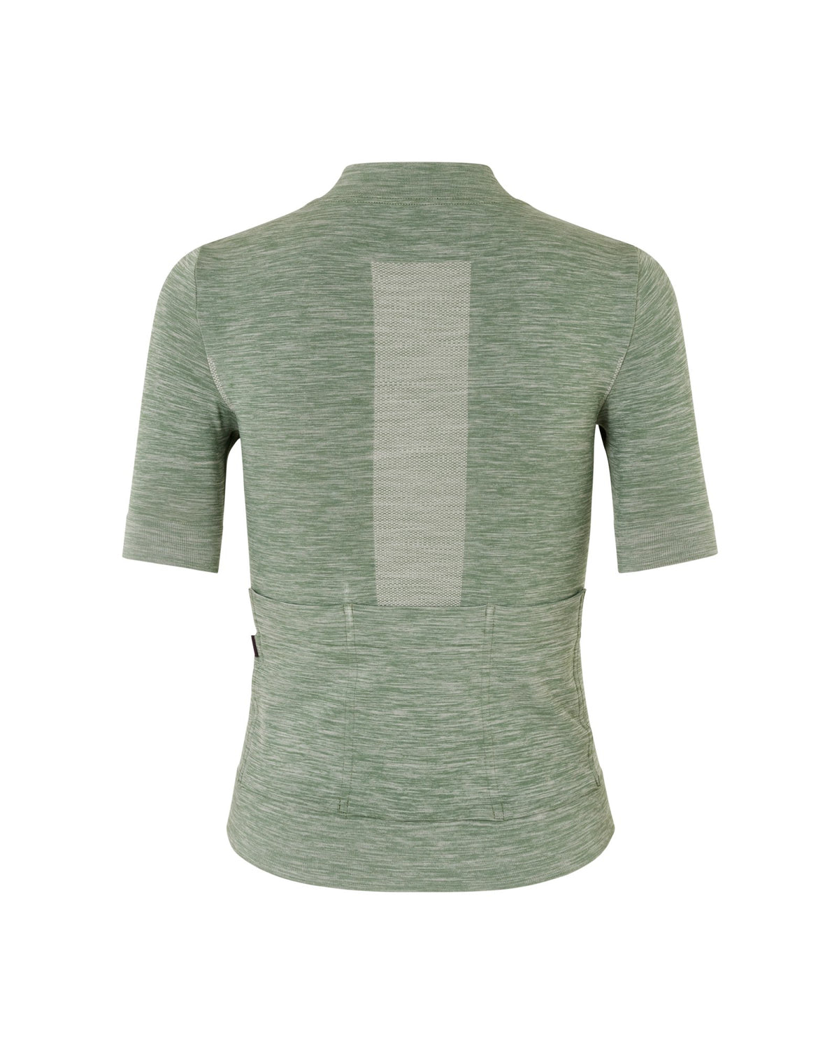 Maillot corto de mujer Pas Normal Studios Escapism Knit en Medium Grey, vista trasera #Color_Medium Grey