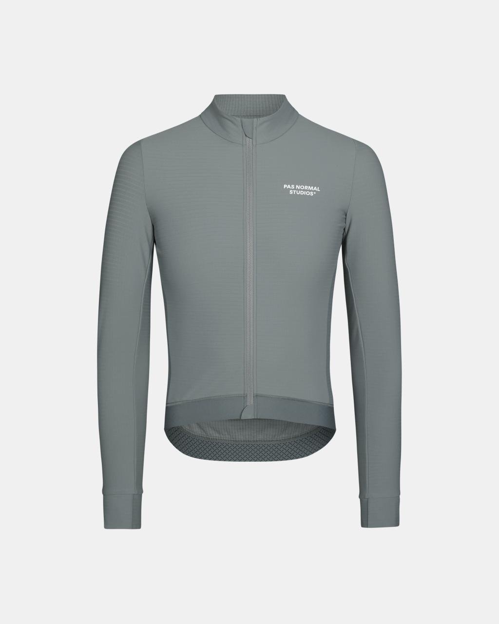 Maillot Largo Pas Normal Studios Essential en Grey Teal, producto plano sobre fondo #Color_Grey Teal