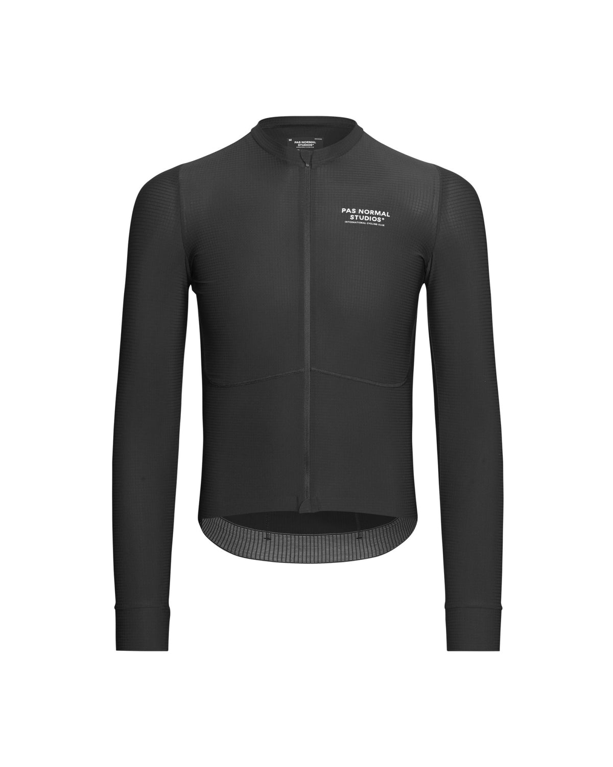 Maillot largo Pas Normal Studios Mechanism Pro en Black, vista frontal #Color_Black