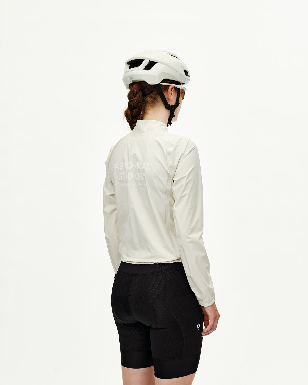 Chaqueta Mujer Pas Normal Studios Mechanism Rain, detalle técnico, color Off White #Color_Off White