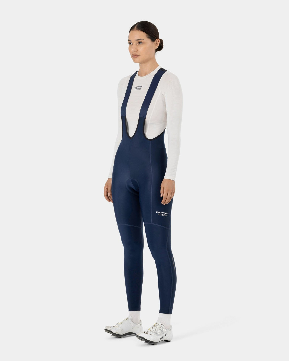 Culotte Largo Mujer PNS Essential Thermal en Navy, sobre modelo de frente #Color_Navy