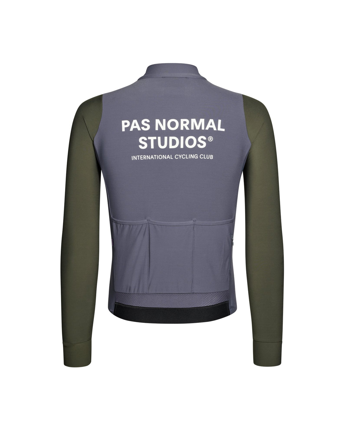 Maillot Largo Pas Normal Studios Mechanism en Steel / Dark Olive, vista trasera #Color_Steel / Dark Olive