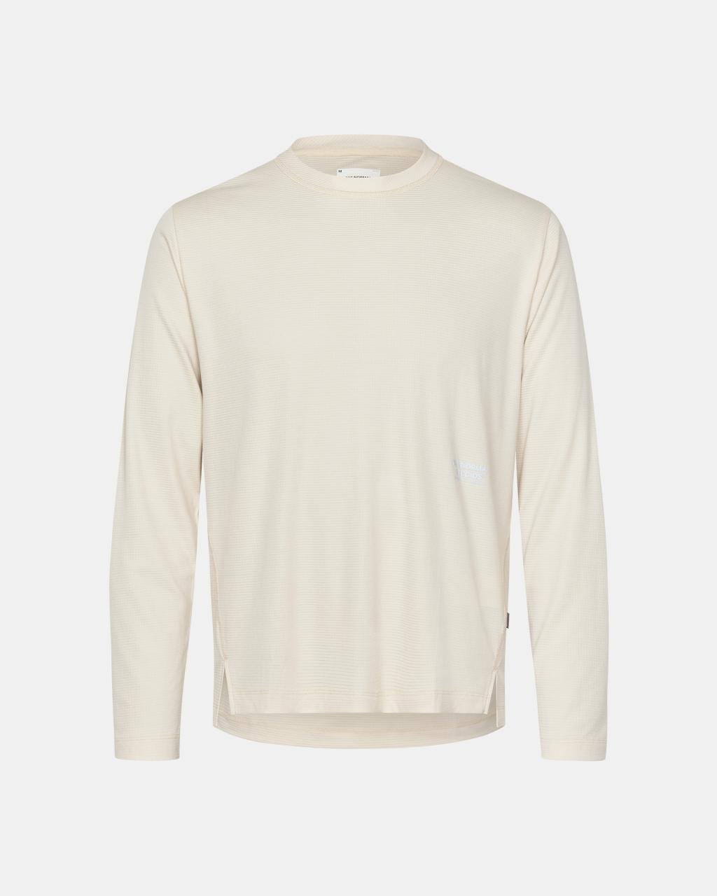 Camiseta Manga Larga Hombre Pas Normal Studios Balance en Sand, vista frontal #Color_Sand