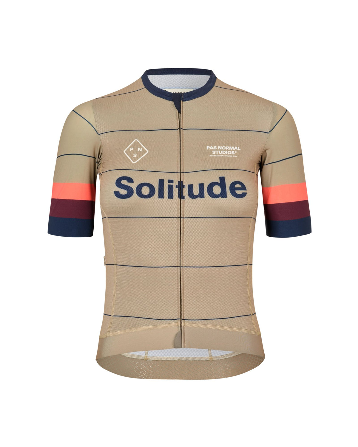 Maillot Mujer Pas Normal Studios Solitude Late Drop en Beige, vista frontal #Color_Beige